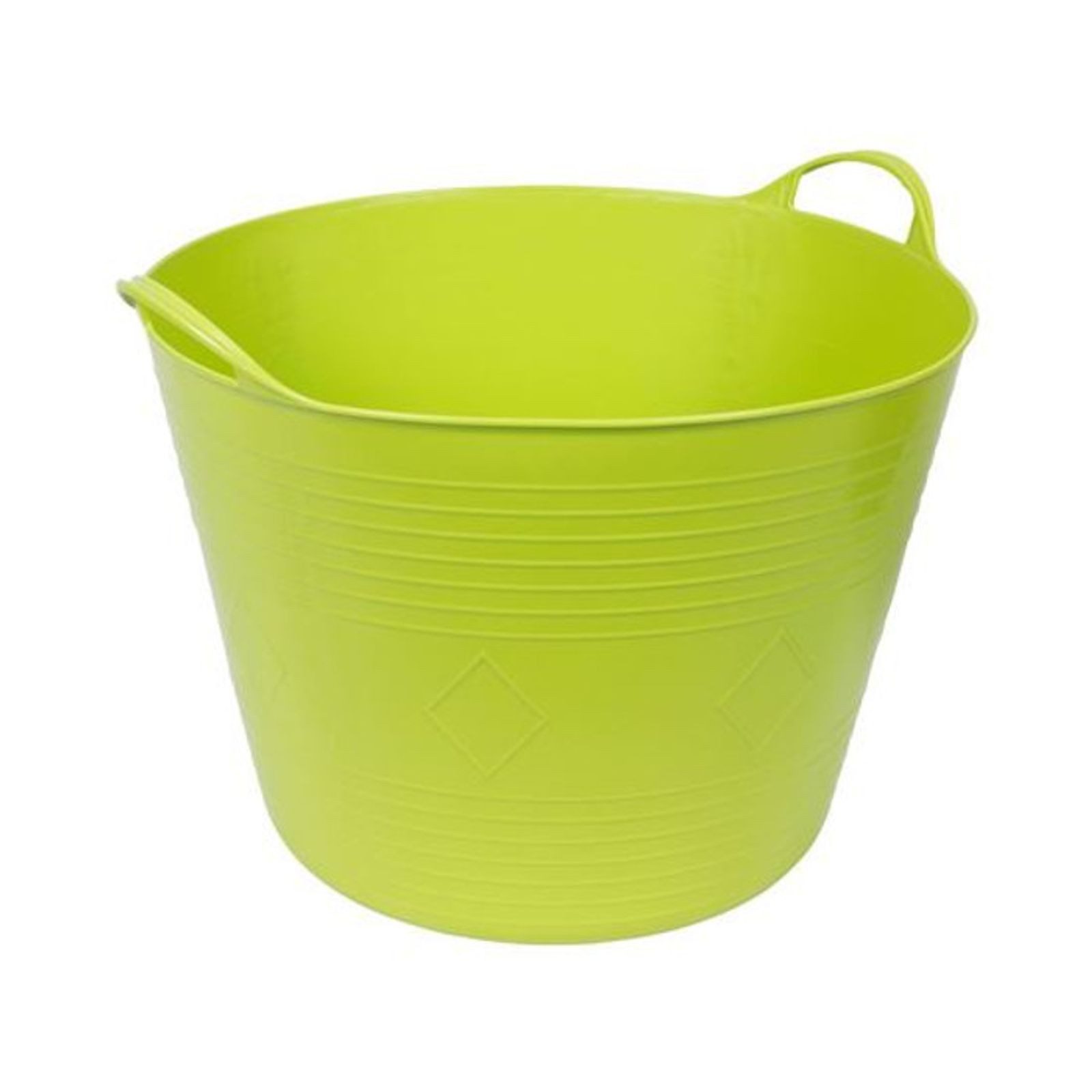 Floraworld Wäschekorb Universal Gartenkübel hellgrün Flexiwanne Garten Laubsammler