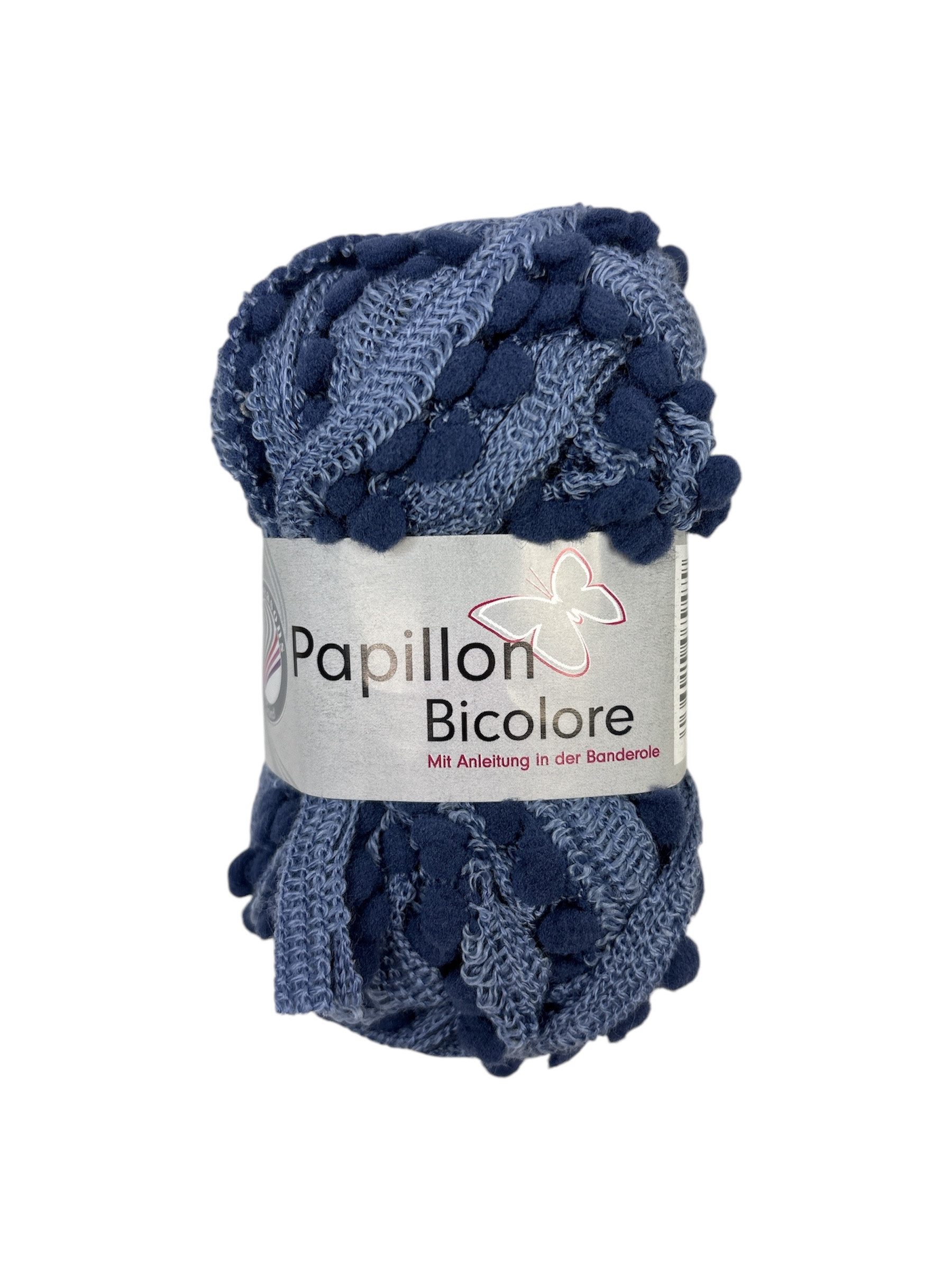 Gründl Papillon Bicolore 50g Knäuel Rüschengarn Häkelwolle, 12 m (Knäuel, 1er Pack), Rüschenwolle