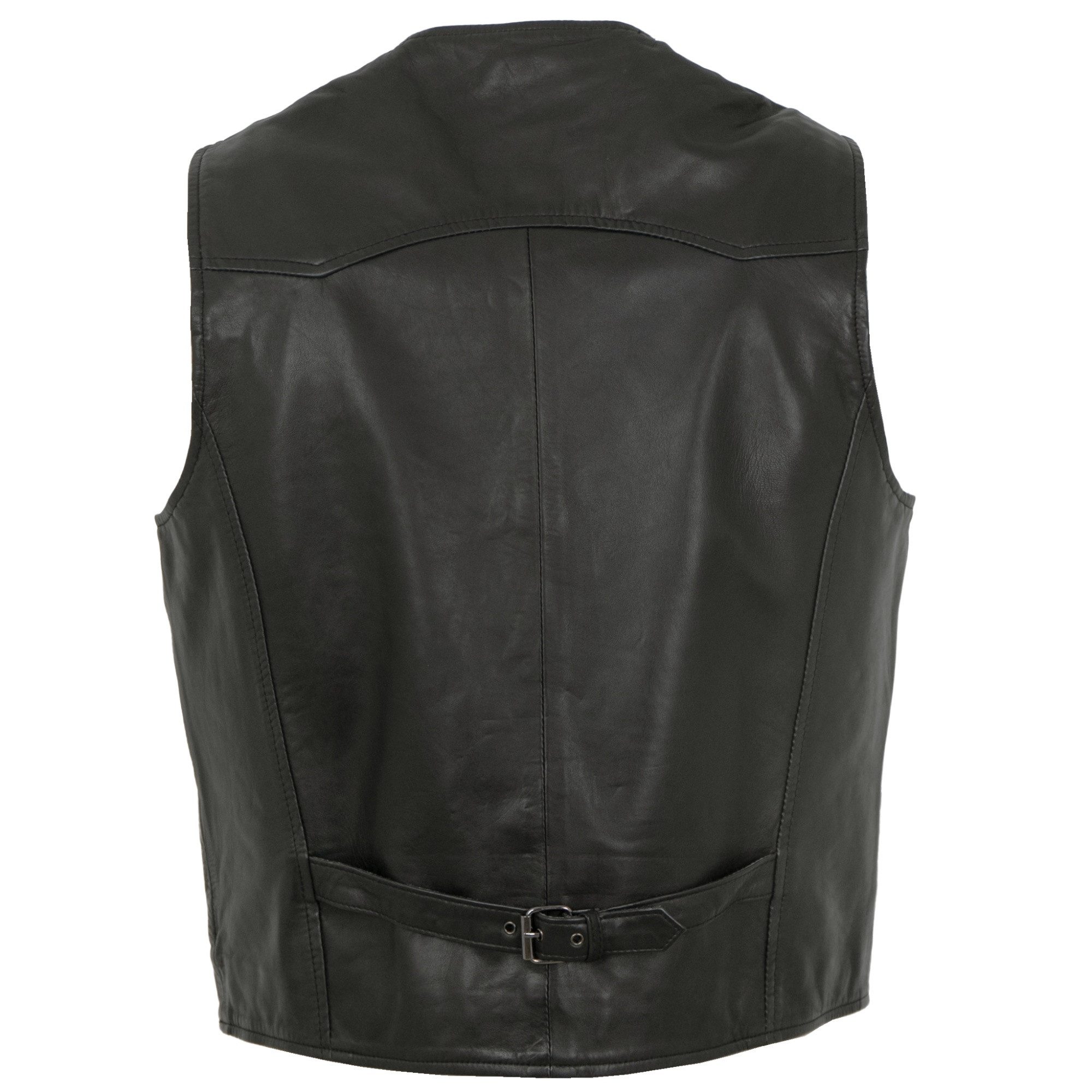 Maddox Lederweste Emilio MADDOX - Herren Lederweste Lammnappa schwarz günstig online kaufen