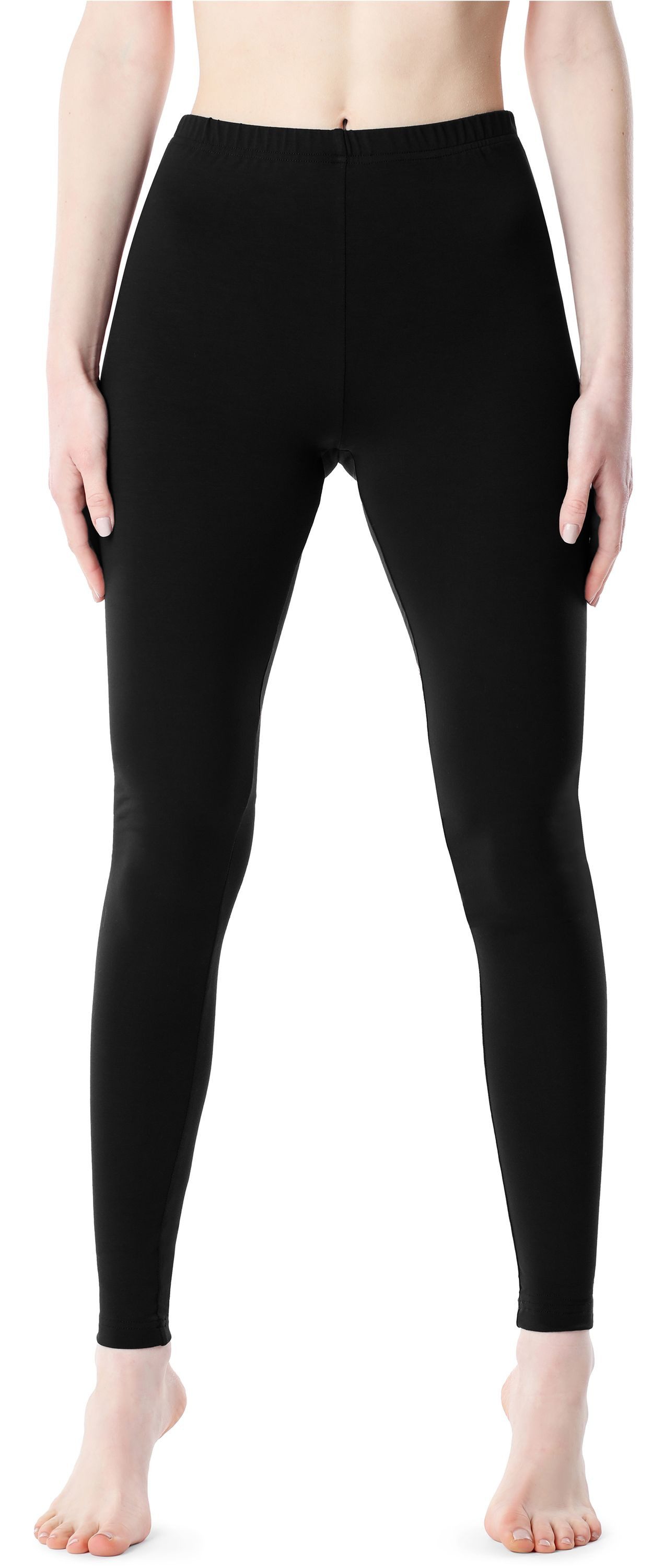 Leggings Damen Lange Hose Freizeithose mit bequemem Bund BLV50-203