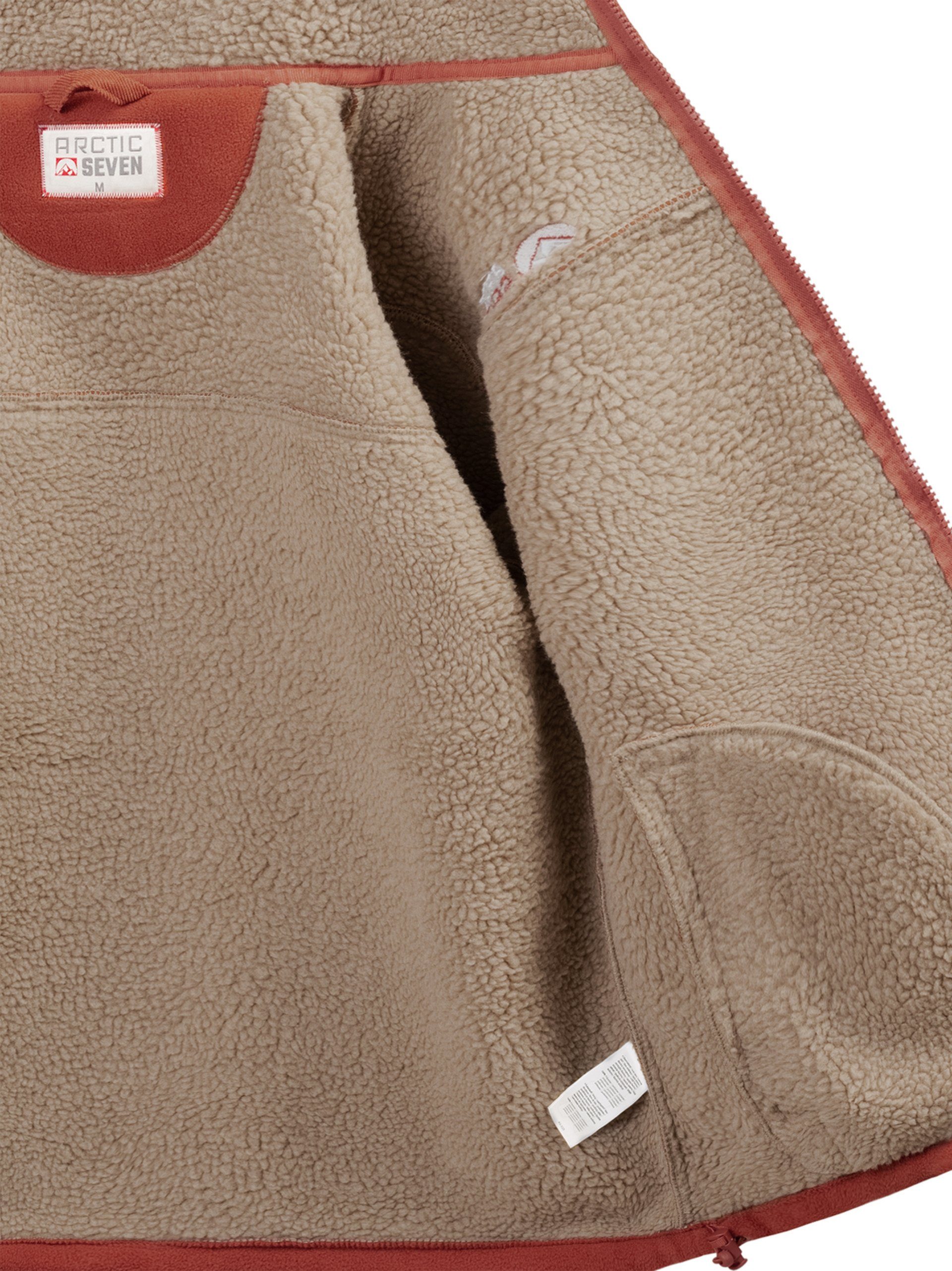 Arctic Seven Fleecejacke ASZeroo mit hoch schließendem Stehkragen – Bild 5 von 5