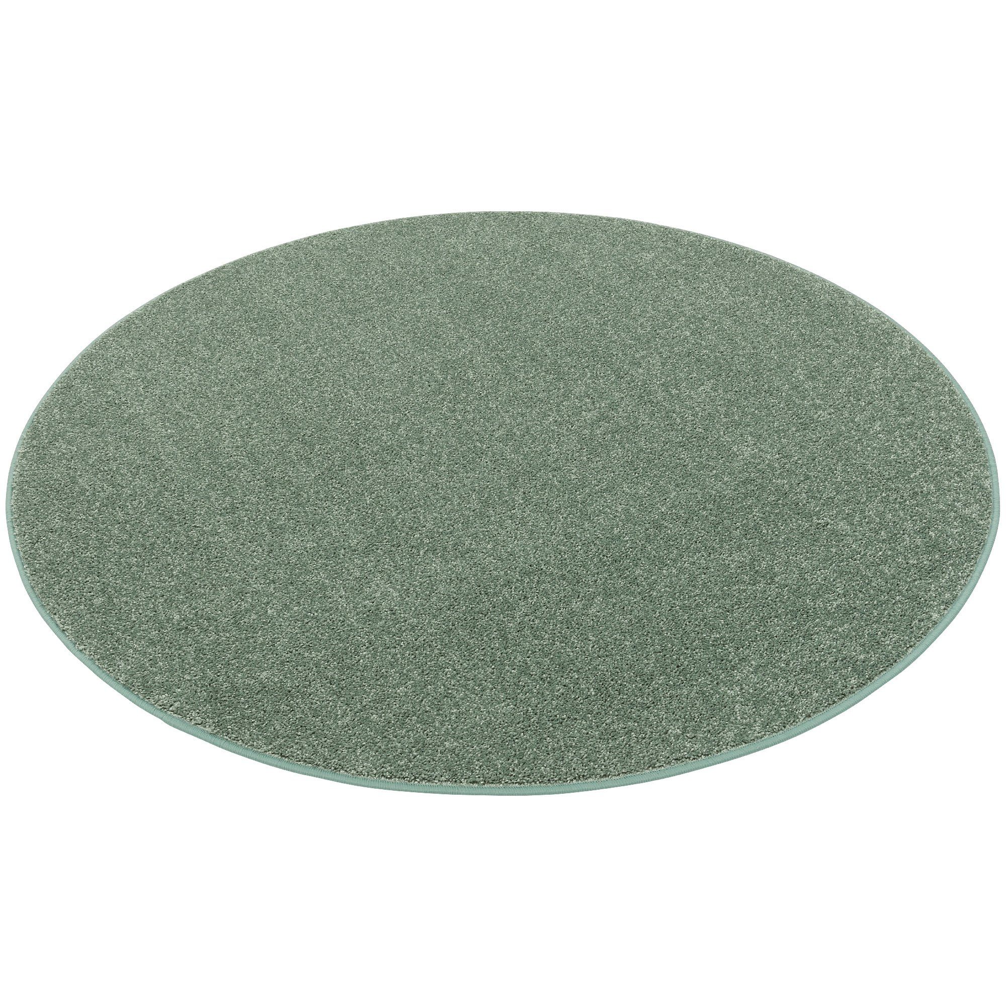 Snapstyle Hochflor-Teppich Hochflor Velours Teppich Cottage Rund, Rund, Höhe: 22 mm