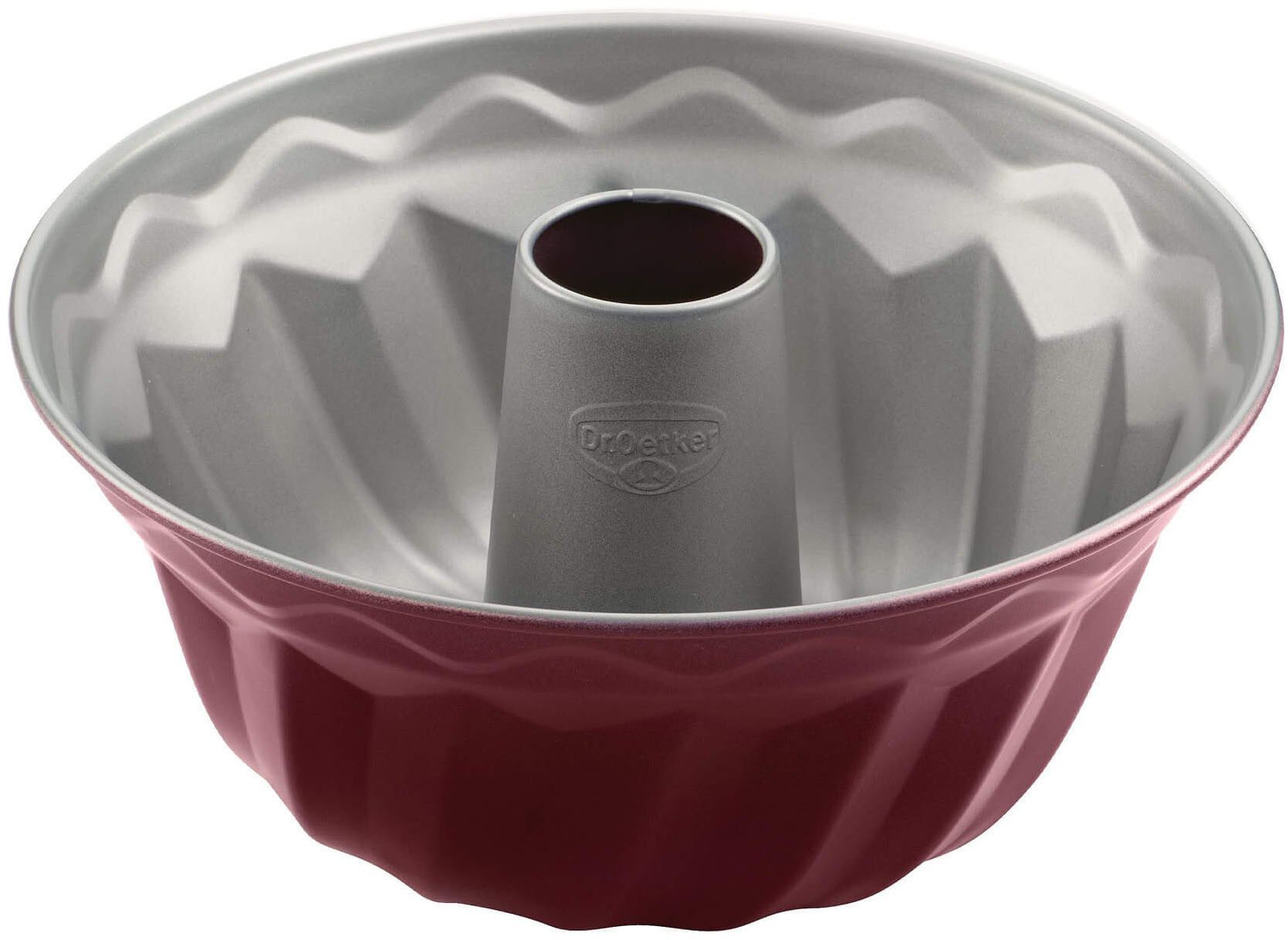 Dr. Oetker Küchenhelfer Gugelhupfform Back-Liebe Bicolor, Ø 22 cm, Premium Stahlblech, Antihaft, hitzebeständig bis 230°C, Made in Germany