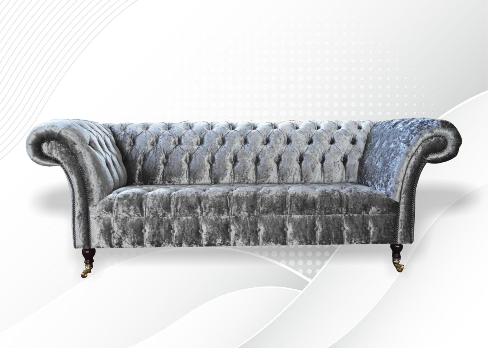 JVmoebel Chesterfield-Sofa, Chesterfield 3 Sitzer Couch Sofa Design cm Sofa 225