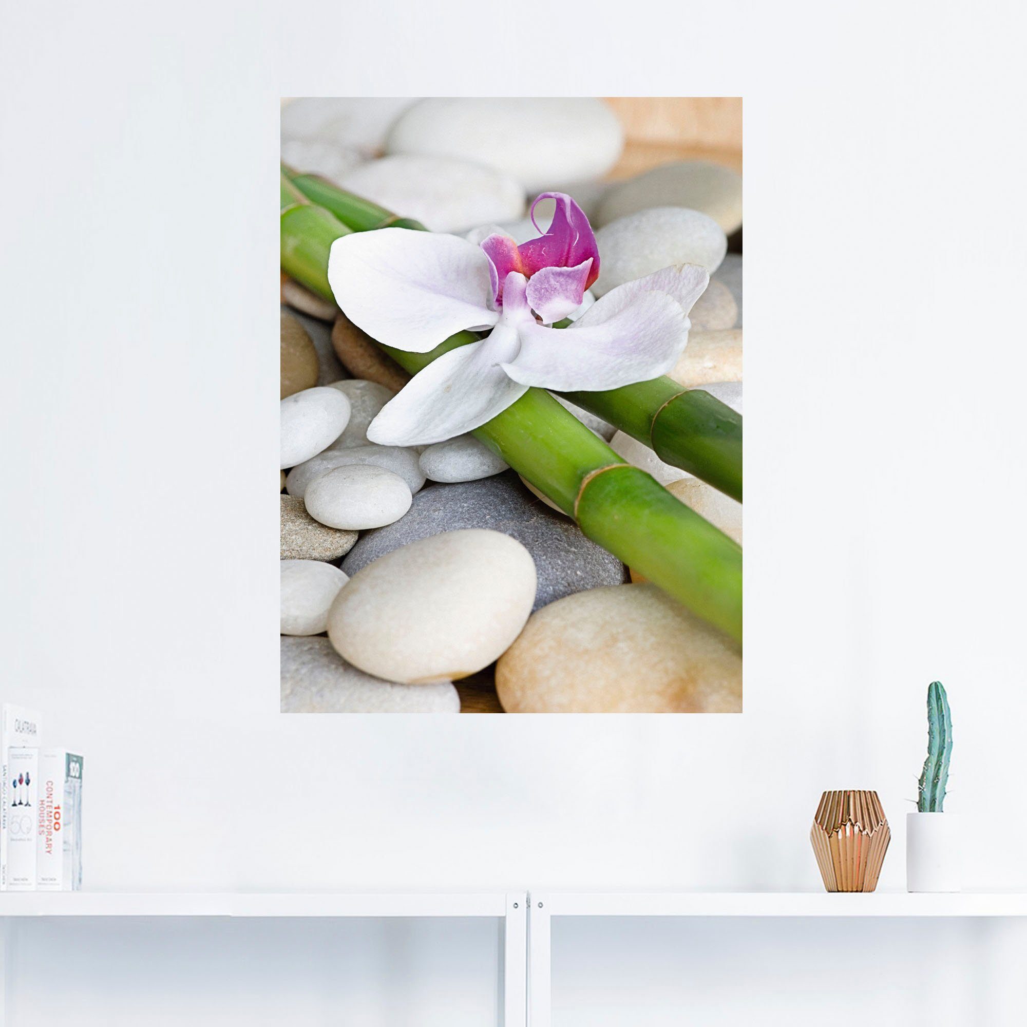 Orchidee, Zen Zen Poster oder Artland St), Leinwandbild, als versch. Alubild, Größen (1 Wandaufkleber Wandbild in