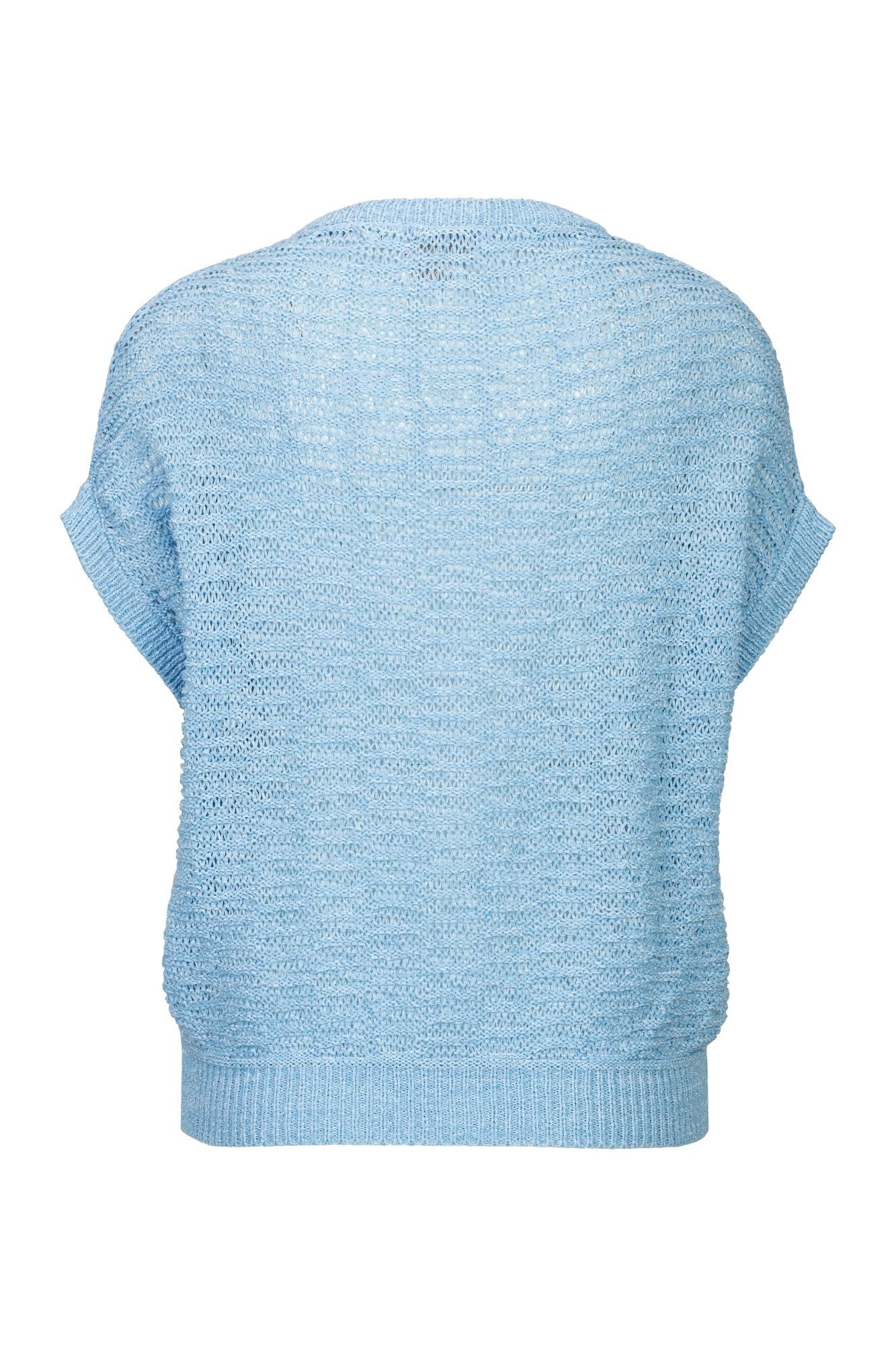 RICHROYAL Kurzarmpullover D-Strick mit leichter Struktur günstig online kaufen