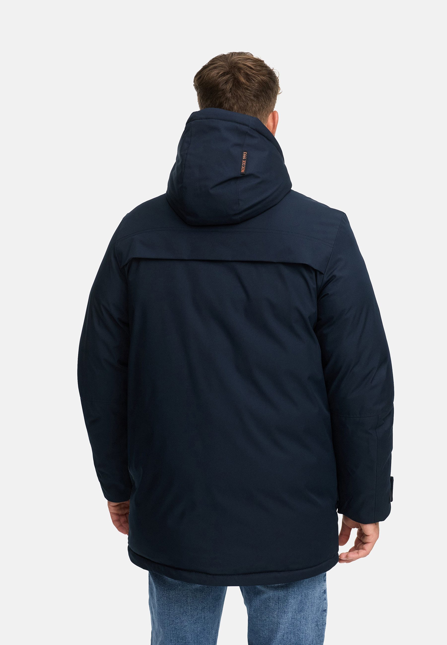 Indicode Wintermantel Herren INTardil Herrenparka Herrenjacke mit Kapuze und Innentaschen