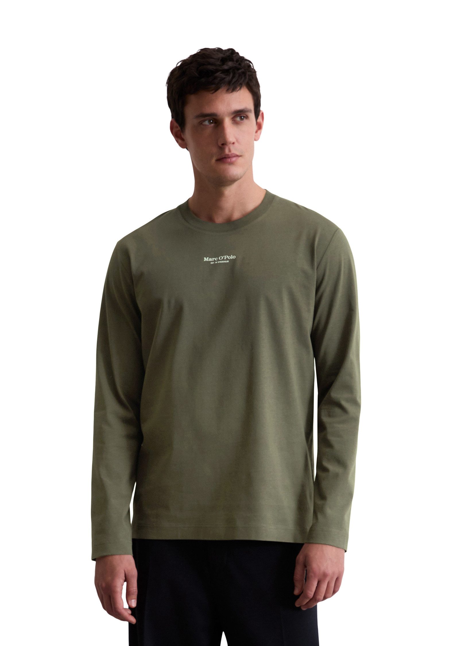 Marc O'Polo Langarmshirt aus reiner Bio-Baumwolle