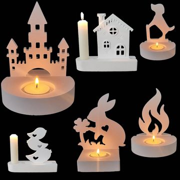 Coonoor Modellierwerkzeug Silikonformen Gießformen Kerzenhalter, DIY Silikonform Kerzenhalter, (1 St), Neue Ideen Silikon Gießform Kerzenhalter, Gipsformen zum Gießen