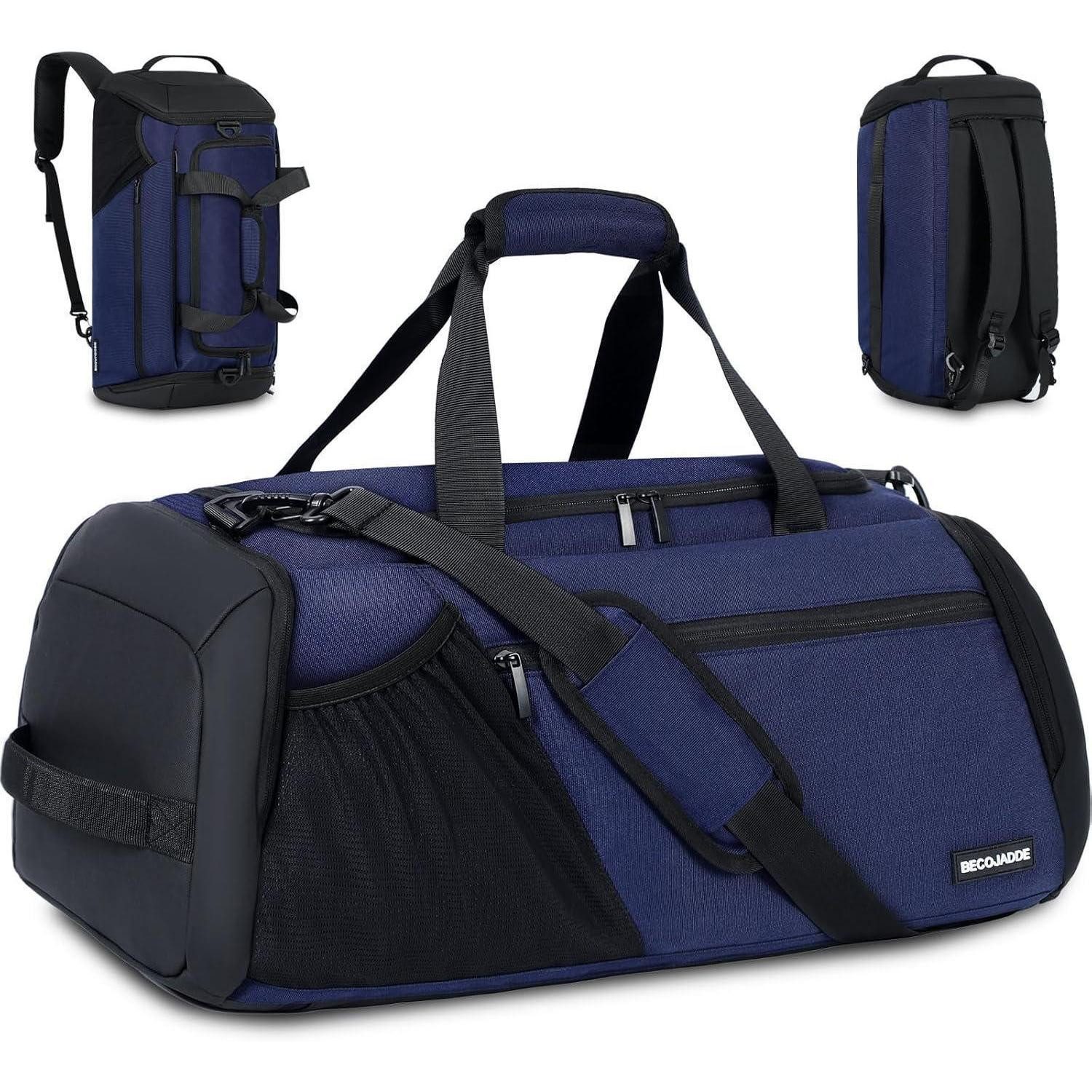 LuxusKollektion Sporttasche Sporttasche Herren 45L Groß Rucksack mit Schuhfach Nassfach
