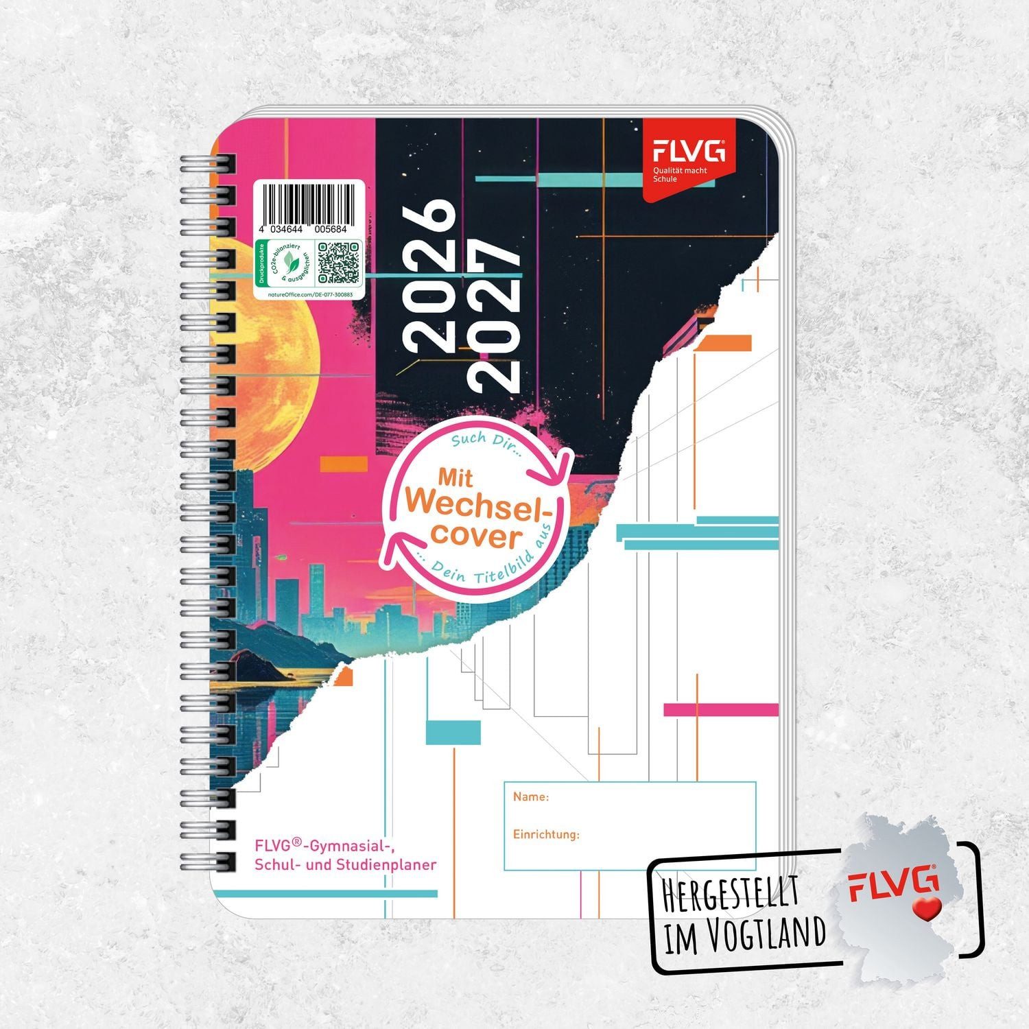 Buchkalender Gymnasial-, Schul- und Studienplaner 2026/2027