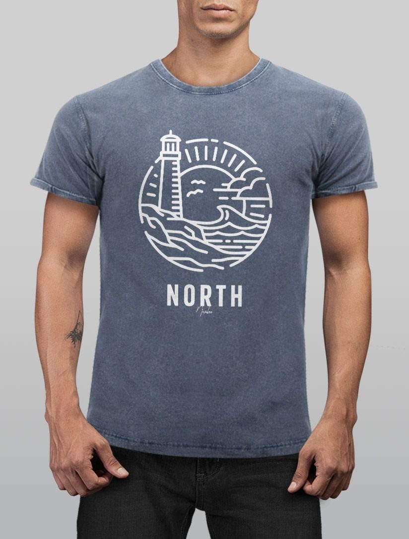 Neverless Print-Shirt Neverless® Herren T-Shirt Vintage günstig online kaufen