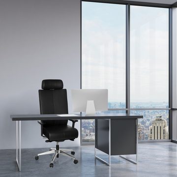 hjh OFFICE Drehstuhl Profi Bürostuhl PRO-TEC XXL Leder (1 St), Schreibtischstuhl ergonomisch