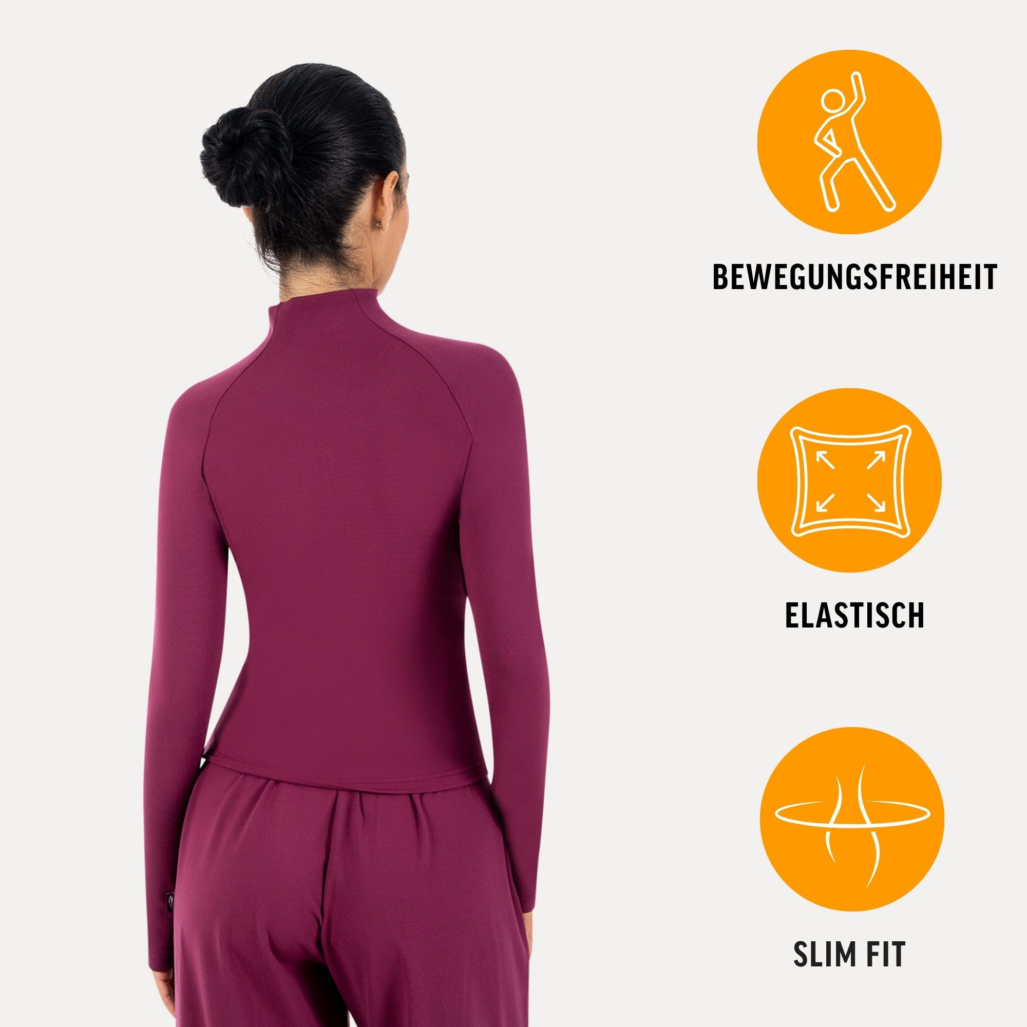 Smilodox Outdoorjacke Nexa, Trainingsjacke Damen, Slim Fit Jacke für Gym, Freizeit & Yoga Figurbetont, Stehkragen, Elastisches Material, Front-Zipper, Sport