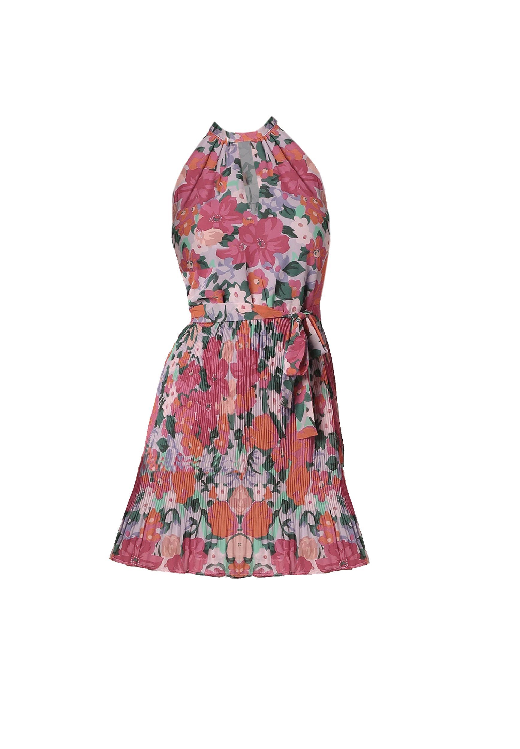 Vila Shirtkleid Lockeres Blusenkleid Plissiertes Neckholder günstig online kaufen