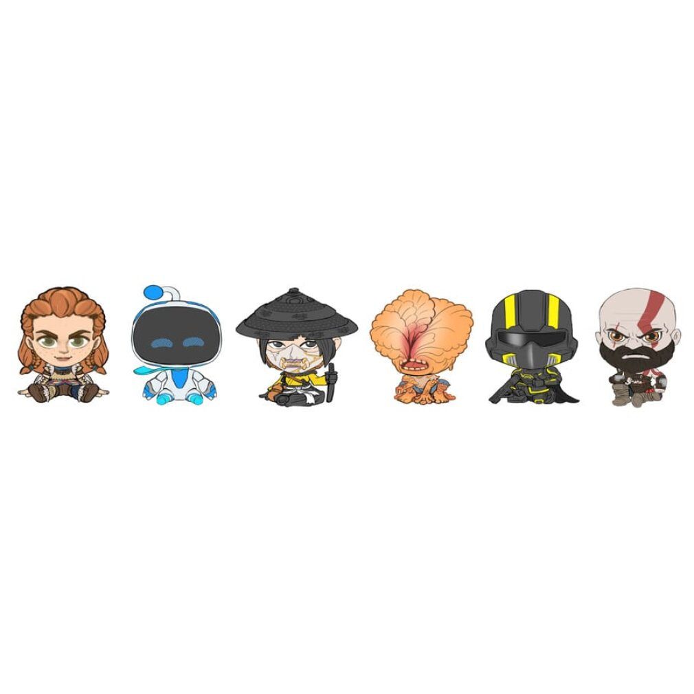 YuMe Toys Spielfigur PlayStation Bobble Hero Wackelkopf-Figuren 6 cm Blind Box Display (12)