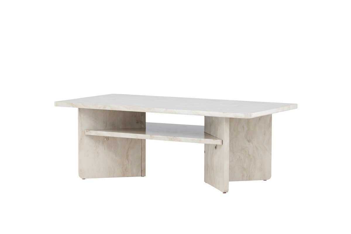 Nordanest Couchtisch ALESUND (rechteckiger Tisch 120 × 60 cm oder quadratisch 75 × 75 cm), Integriertes Ablagefach unter der Tischplatte