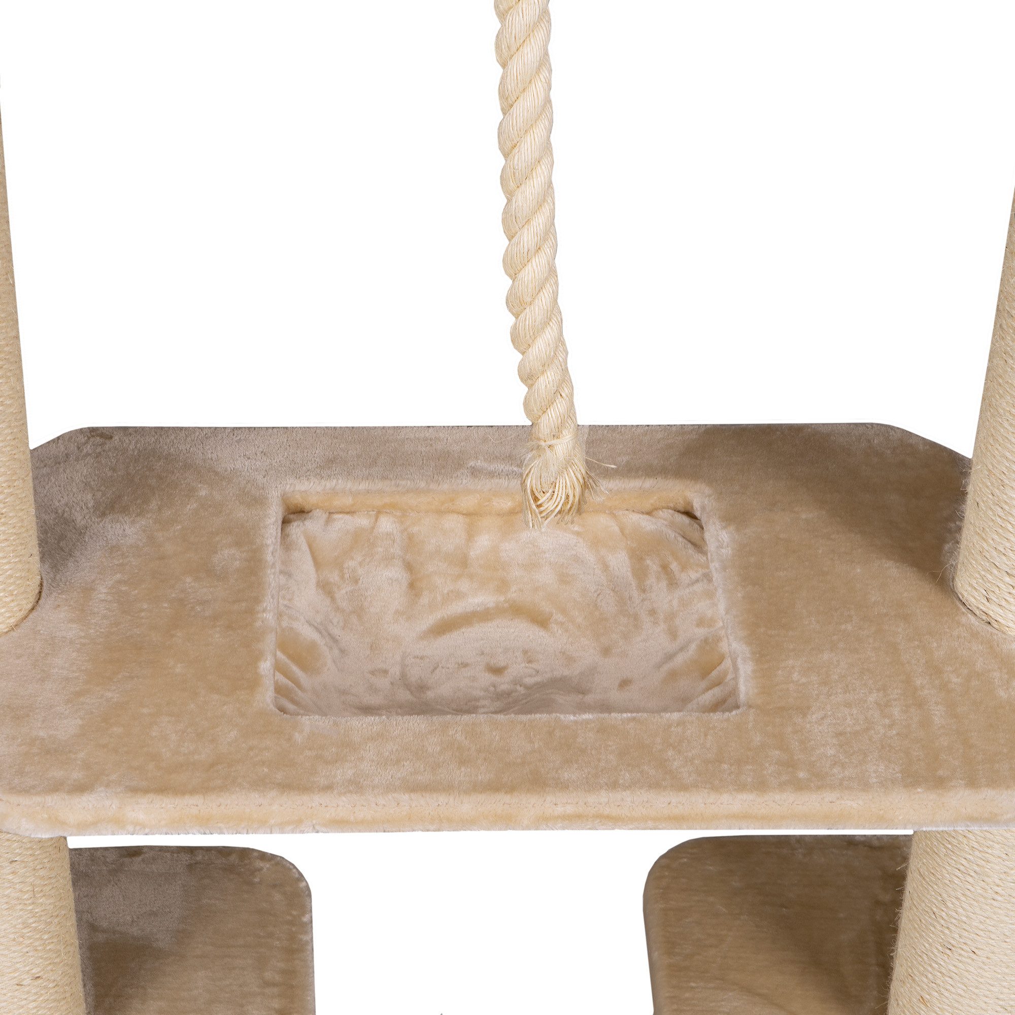 Happypet Kratzbaum, Verbindungs-Set mit Liegemulde Ideal zur Erweiterung von Kratzbäumen