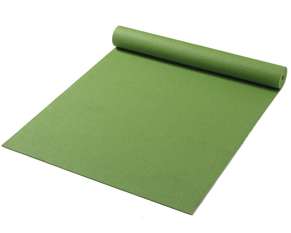 matches21 HOME & HOBBY Yogamatte Yogamatte Sportmatte rutschfest Polyester 1 Stk 60x180 cm grün | Sportmatten