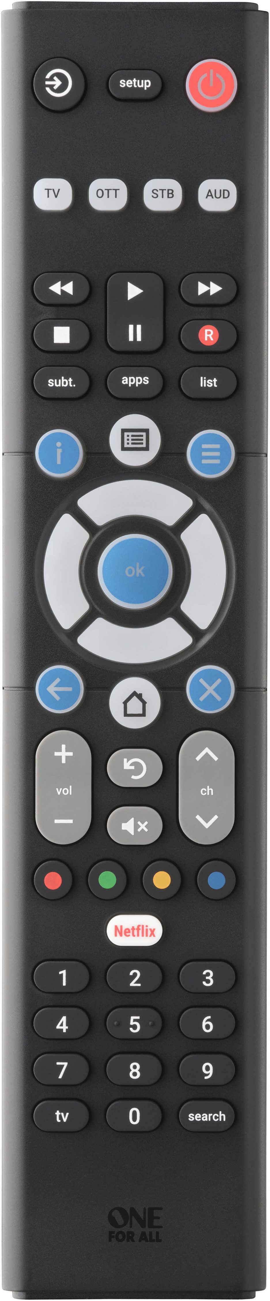 One for All Essence 4 URC 1241 Fernbedienung (4-in-1)