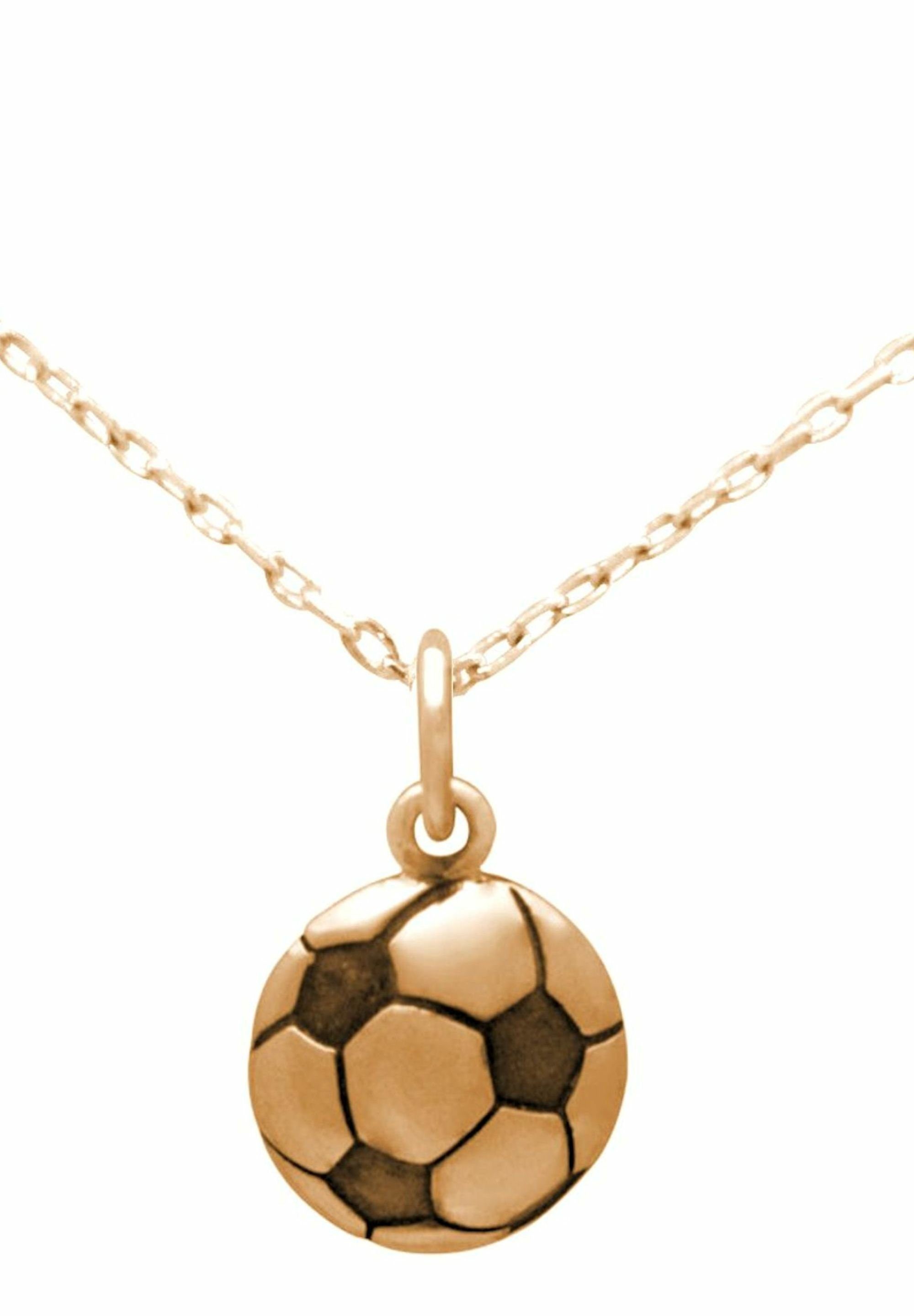 gold Kette Gemshine Fußball mit Anhänger coloured