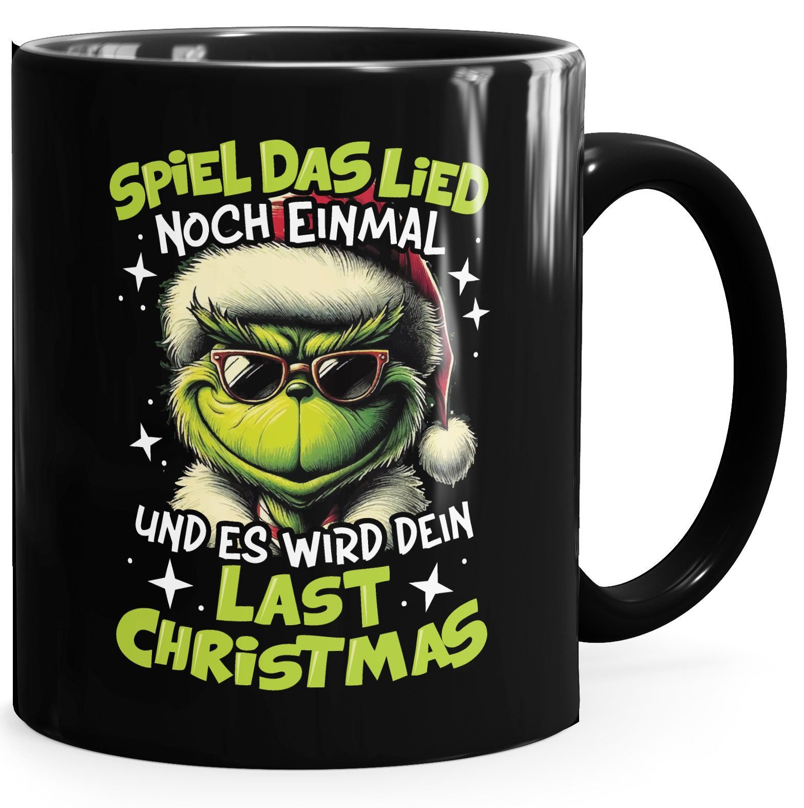 MoonWorks Tasse Tasse Weihnachten Grinch Geschenkidee Weihnachtsmuffel Kaffebecher, Keramik