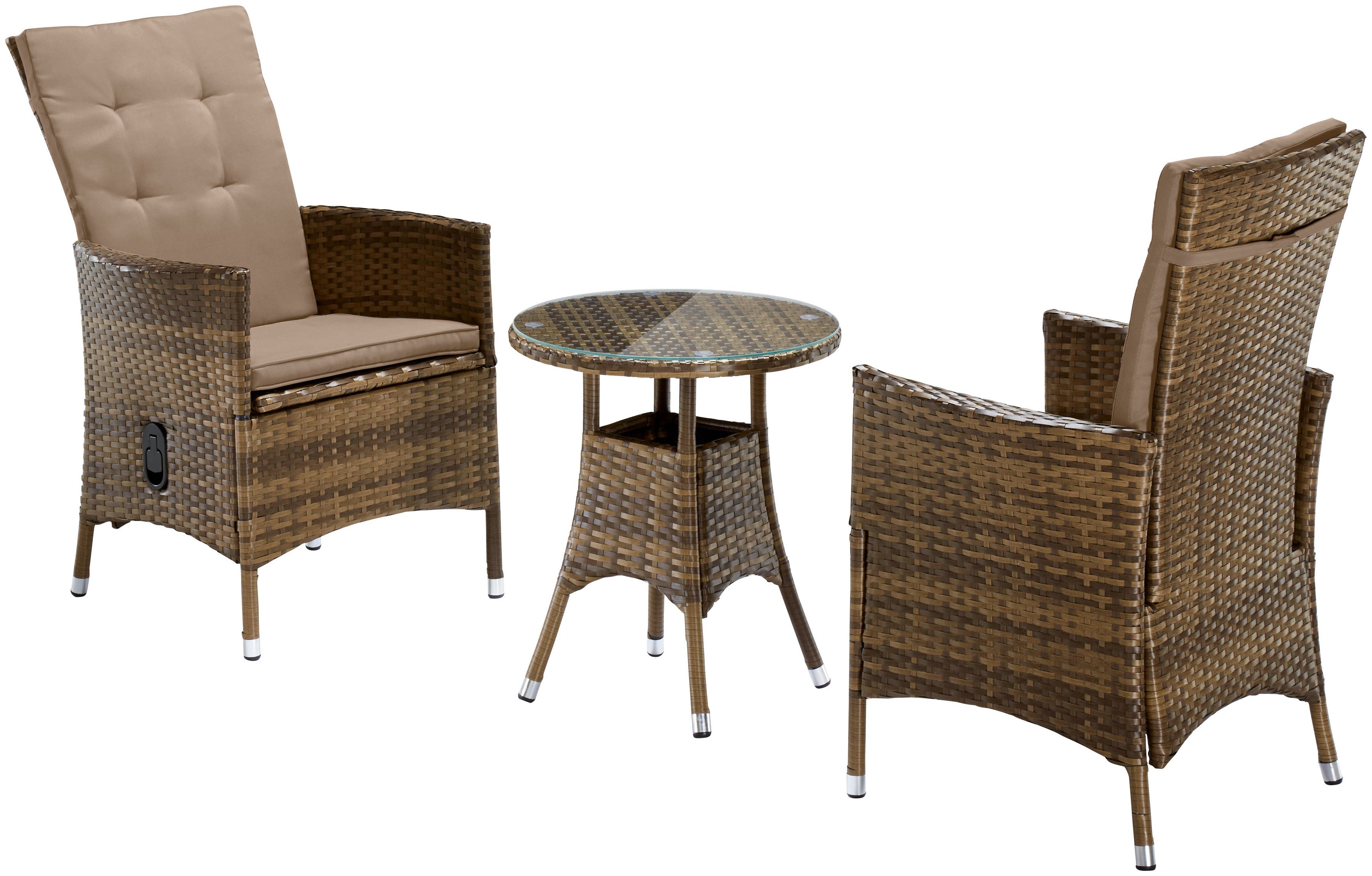 Gartenmöbelset SANTIAGO DELUXE (3-teilig)