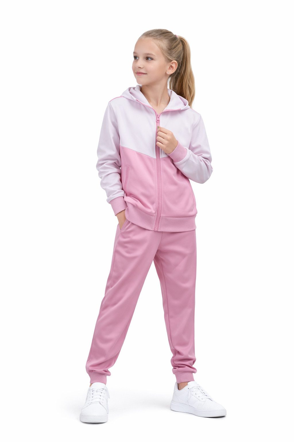 Hessis Trainingsanzug Jogginganzug Freizeitanzug Set für Jungen und Mädchen JF516 (Set, 2-tlg., Jacke mit Jogginghose), bestehend aus Jacke und Jogginghose