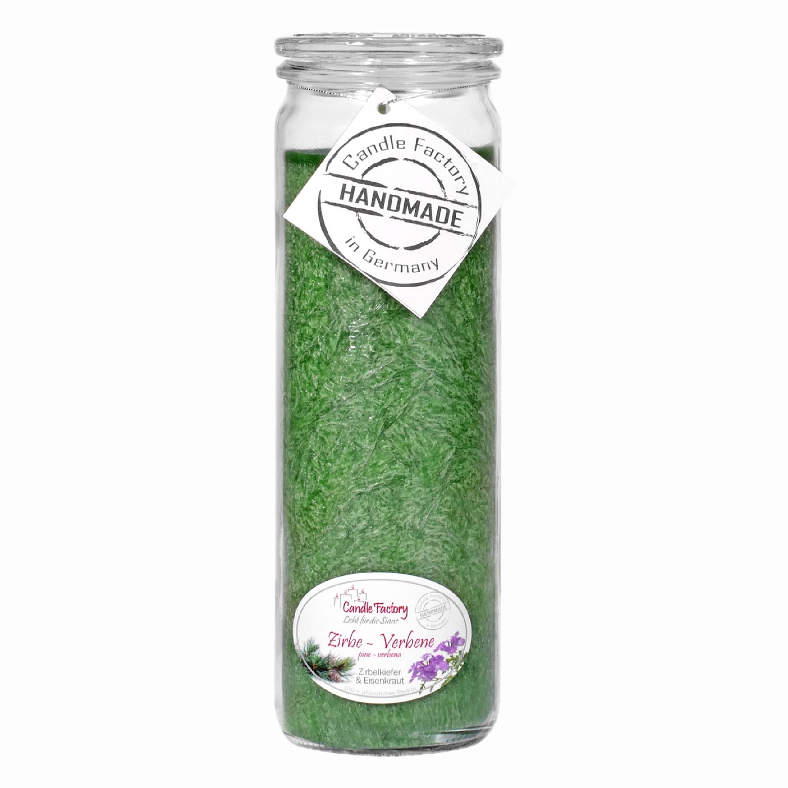 Candle Factory Duftkerze Candle Factory Big Jumbo Zirbe - Verbene Duftkerze Dekokerze 306181