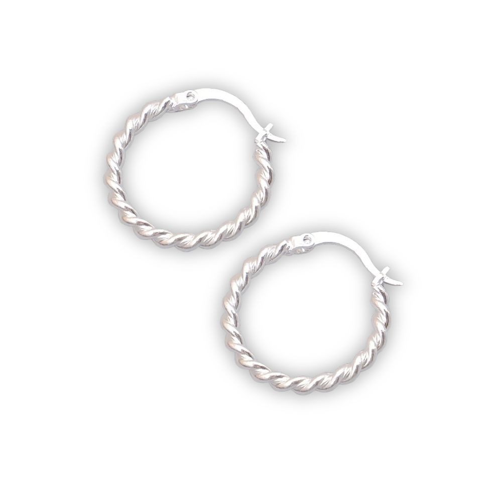 SHELAGO Paar Creolen Damen Ohrringe - Twisted Creolen für Damen - Gold- oder Silberfarben (inkl. Schmuckverpackung), Moderne Ohrringe für Damen, perfekt für den Alltag & gut kombinierbar