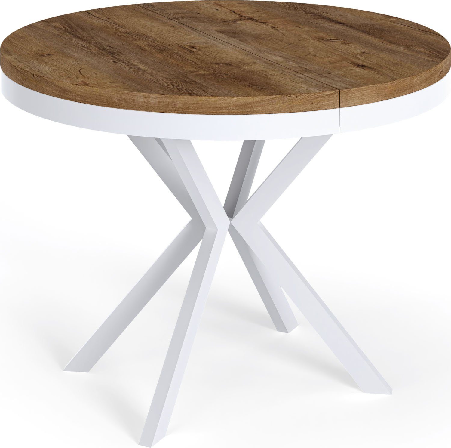 WFL GROUP Esstisch Cloud (erhältlich in 3 Größen – 90/100/120 cm ausziehbar günstig online kaufen