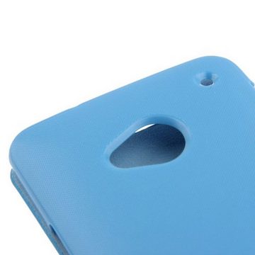 König Design Handyhülle HTC One, HTC One Handyhülle Backcover Blau