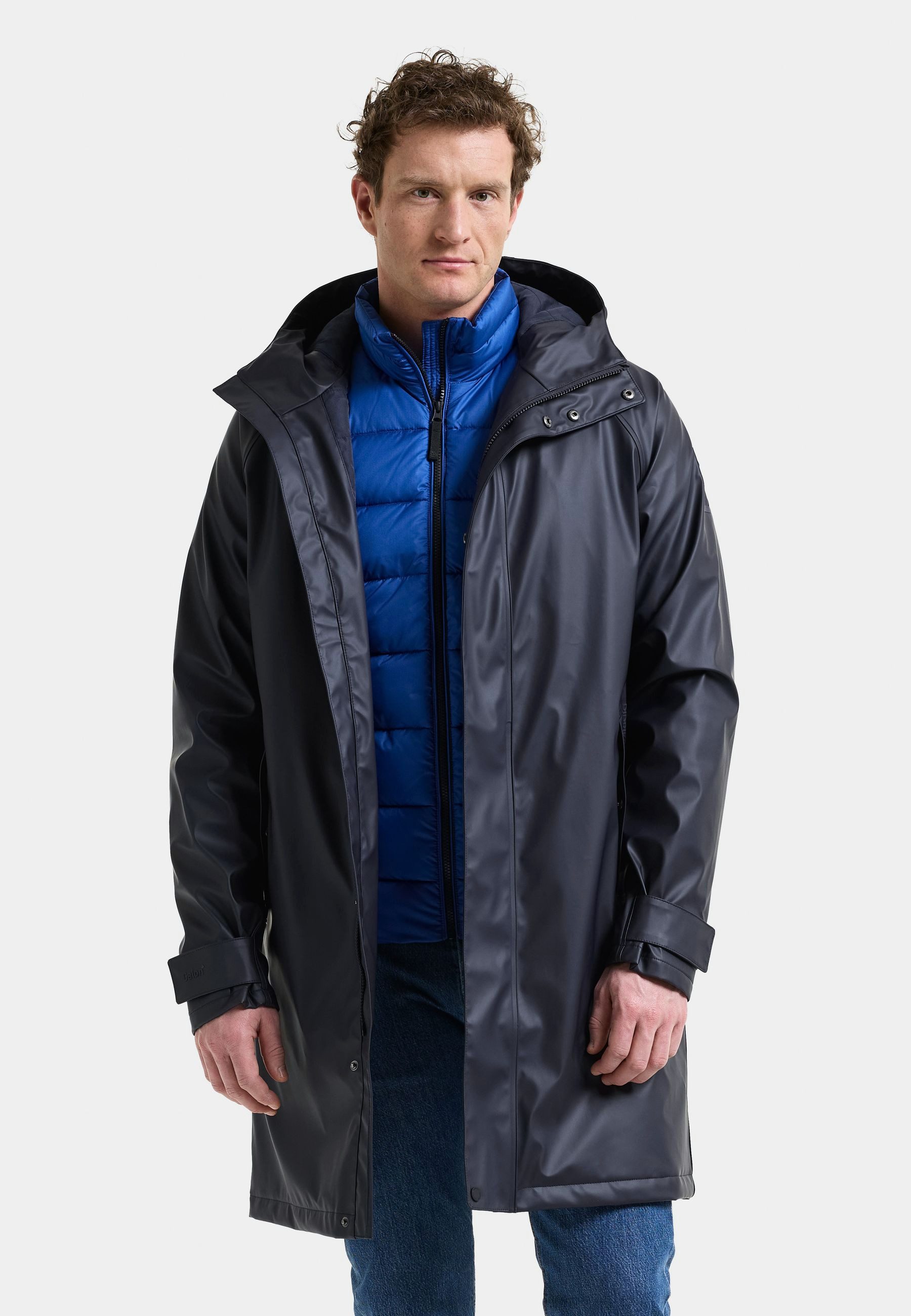 Didriksons Regenjacke Herren Regenmantel Wasserdicht VILHELM mit Kapuze mit Taschen