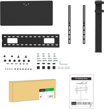 PureMounts PureMounts TV Ständer, Standfuss, Universal Fernsehständer für 37-70 TV-Ständer