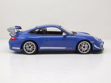 Minichamps Modellauto Porsche 911 GT3 RS 4.0 2011 blau Modellauto 1:18 Minichamps, Maßstab 1:18