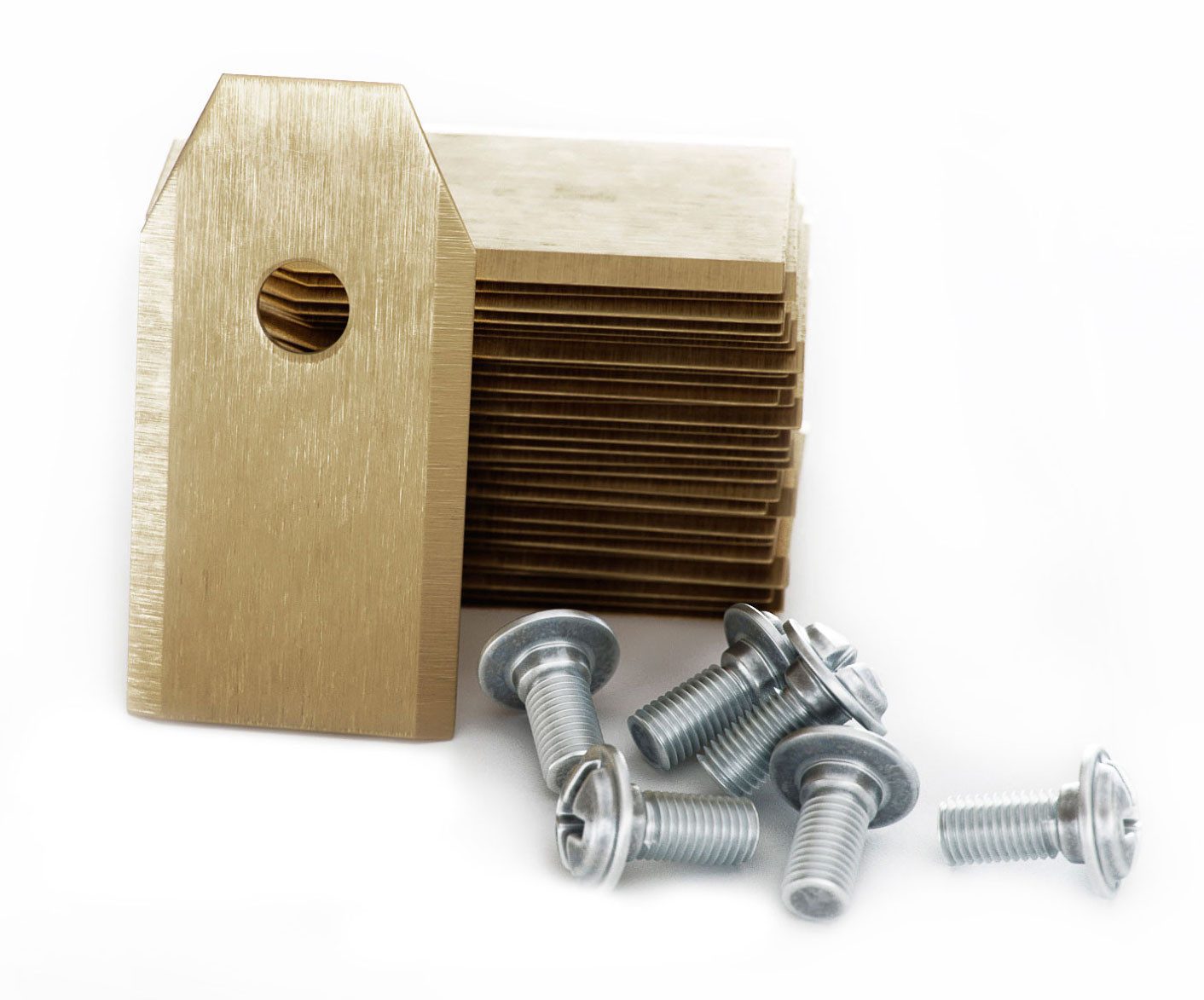 MOWHOUSE Mährobotermesser Ersatzklingen für Gardena Husqvarna Messer Klingen Set Ersatzmesser (30-St), sehr scharf und langlebig goldfarben