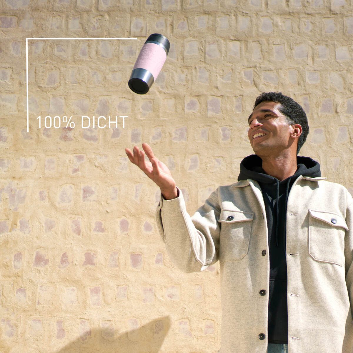 Emsa Thermobecher Travel Mug Classic, mit 360°-Trinköffnung, auslaufsicher, rutschfest, Edelstahl, Kunststoff, Silikon, 4h heiß, 8h kalt - 360 ml / 6h heiß, 12h kalt - 500 ml, 100% dicht