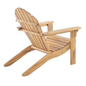 Raburg Gartensessel XXL Design-Gartenstuhl, Akazie Hartholz, Premium Light, Adria, Canadian Adirondack Deck-Chair / Hamburger Alsterstuhl, bis 120 kg