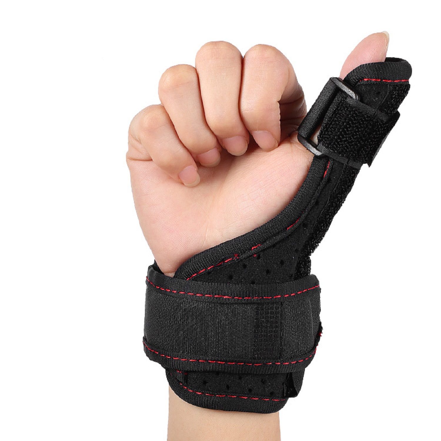 COOL-i ® Daumenbandage Handgelenk und Daumenbandage mit verstellbarer Aluminiumstütze, links/rechts tragbar, atmungsaktiv, Einheitsgröße