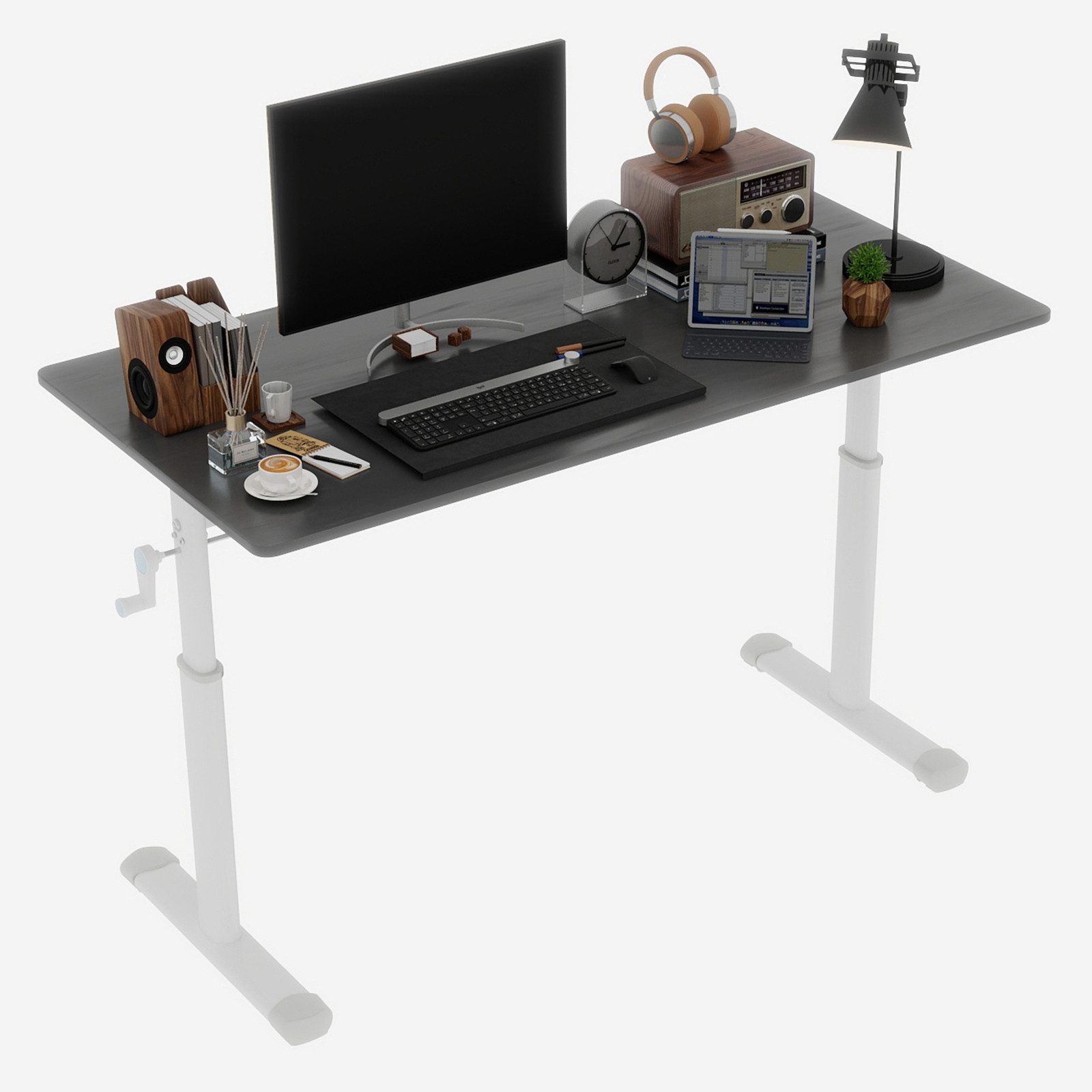 BlingBin Schreibtisch Kinderschreibtisch Höhenverstellbar (1-St., für Kinder & Erwachsene), 120 × 60 × 60–90 cm