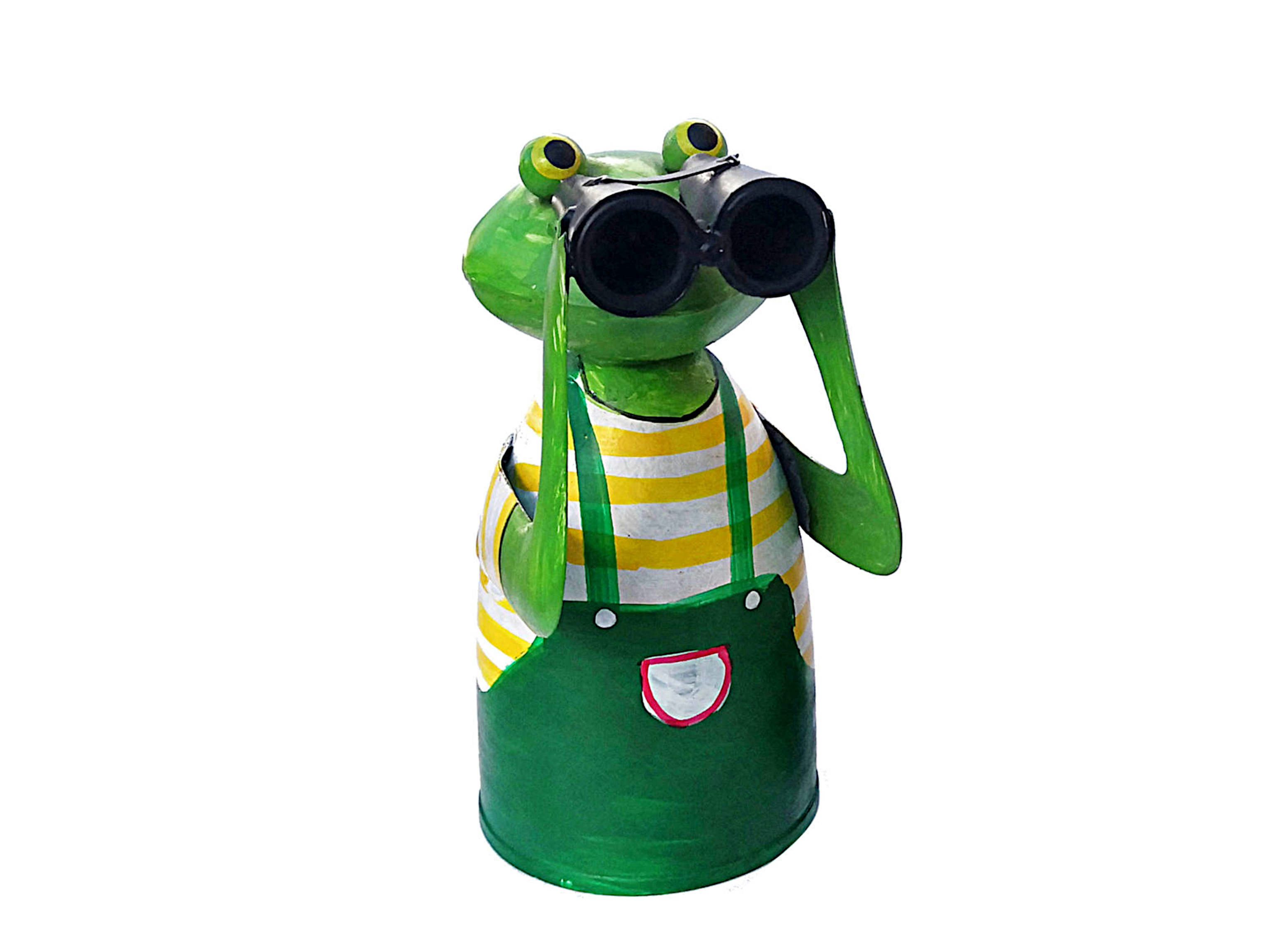 Paulslandhaus Gartenfigur Zaunhocker FROSCH mit FERNGLAS günstig online kaufen