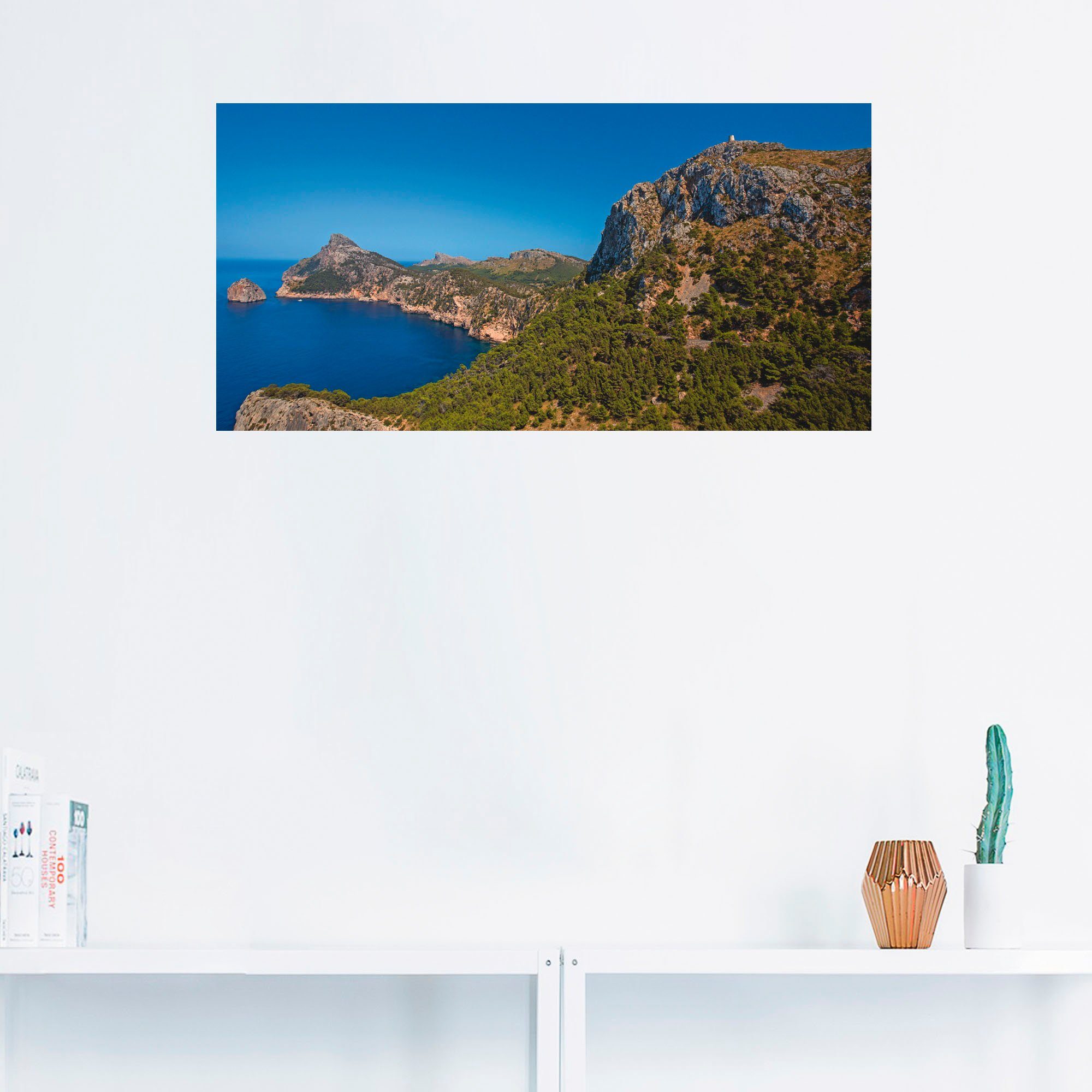 Poster St), in Größen Mallorcas Leinwandbild, als Europa Artland Wandbild Wandaufkleber versch. (1 oder Küsten,