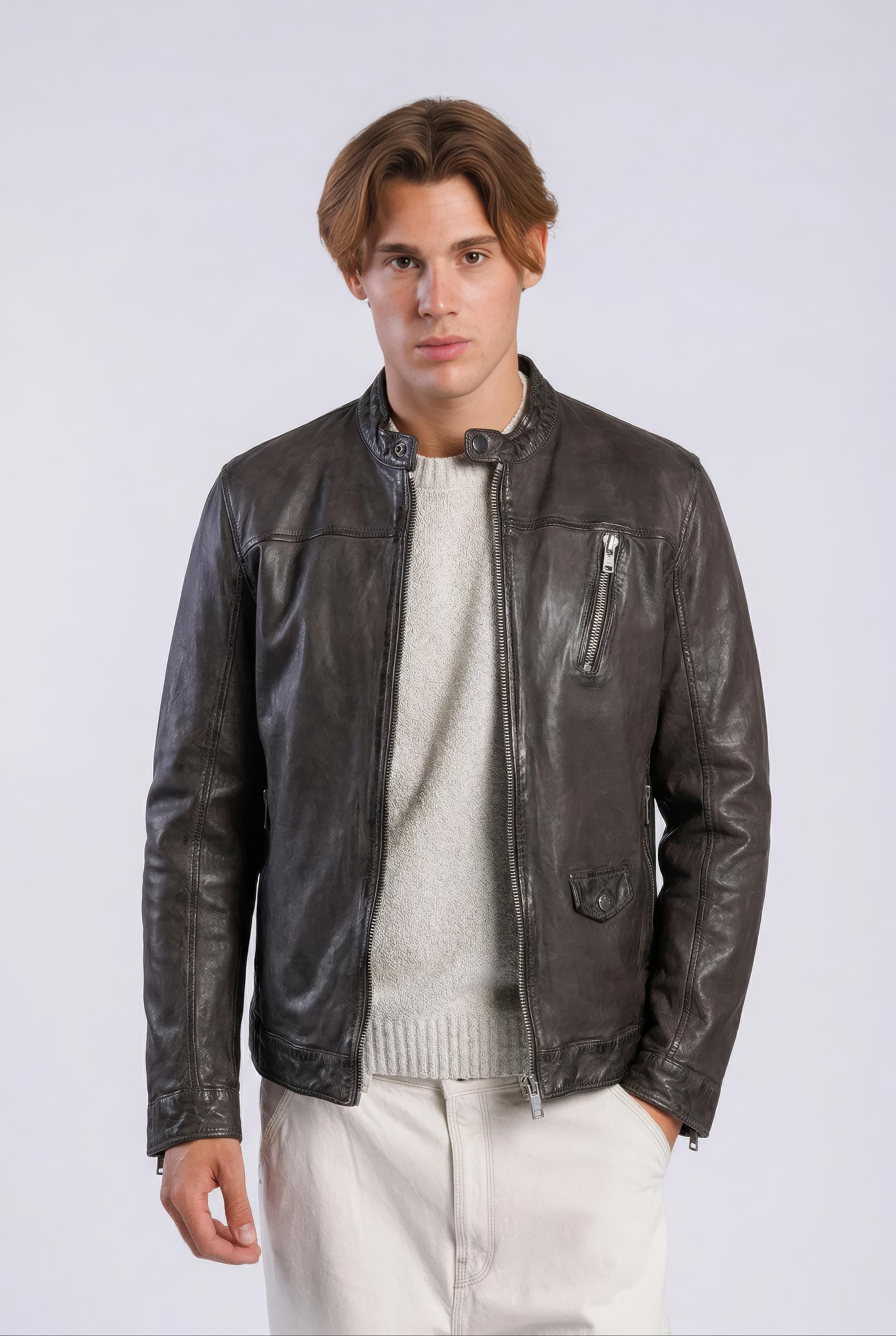 Freaky Nation Lederjacke Fiero-FN