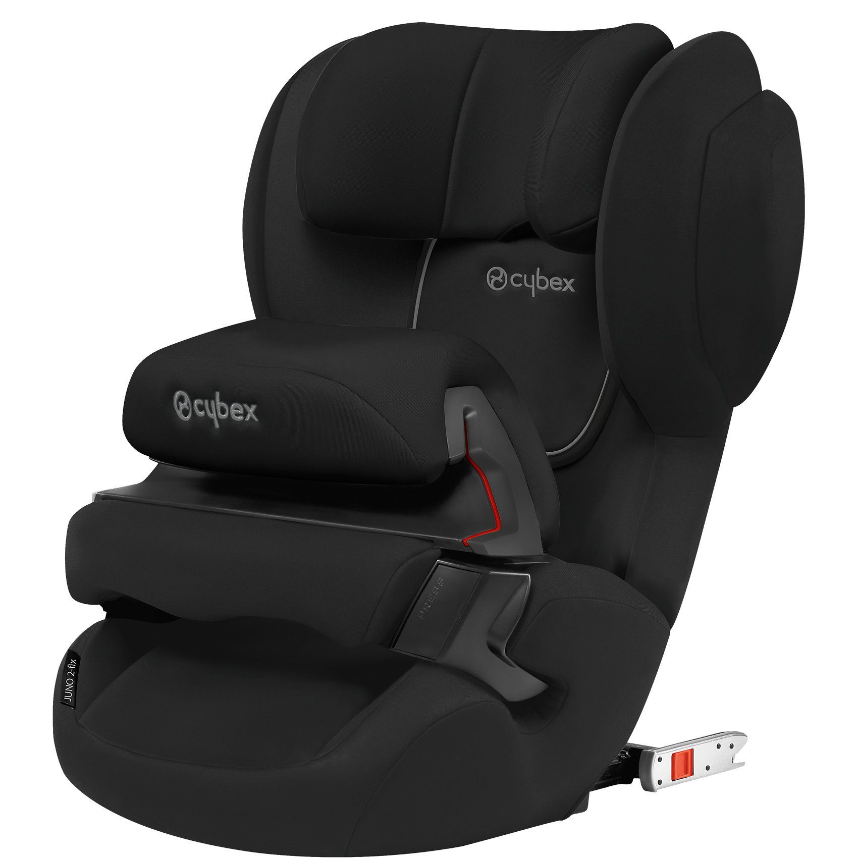 Cybex Auto-Kindersitz Juno 2-Fix, Silver-Line, Pure Black ...