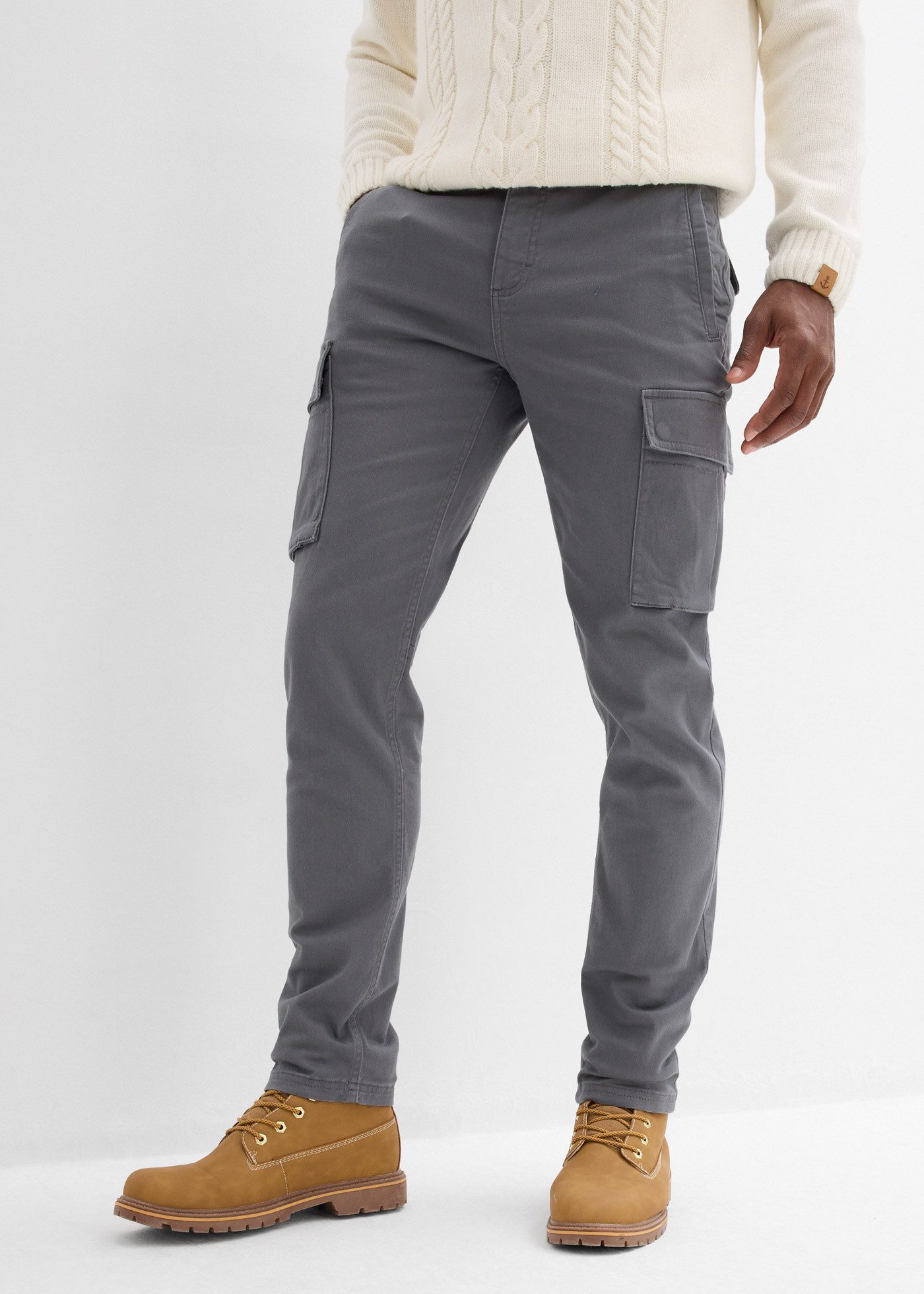 bonprix Stretch-Hose aus Baumwolle und Elasthan, Regular Fit, gerades Bein