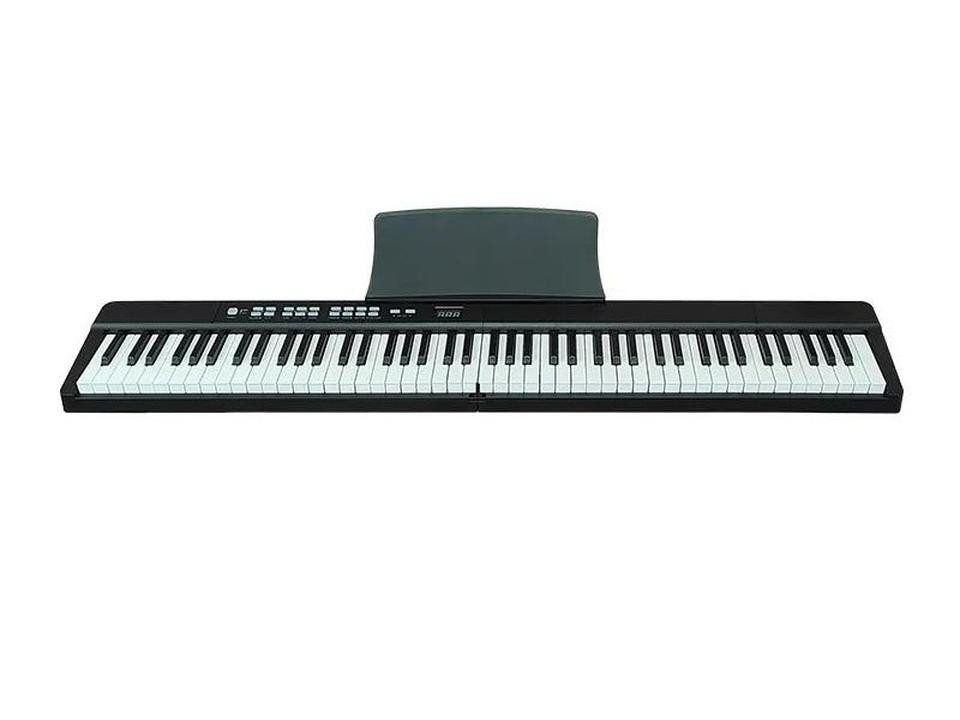 JVmoebel Digitalpiano Tragbares 88-Tasten E-Piano Schwarz mit Bluetooth & Mikrofoneingang, Made in Europe