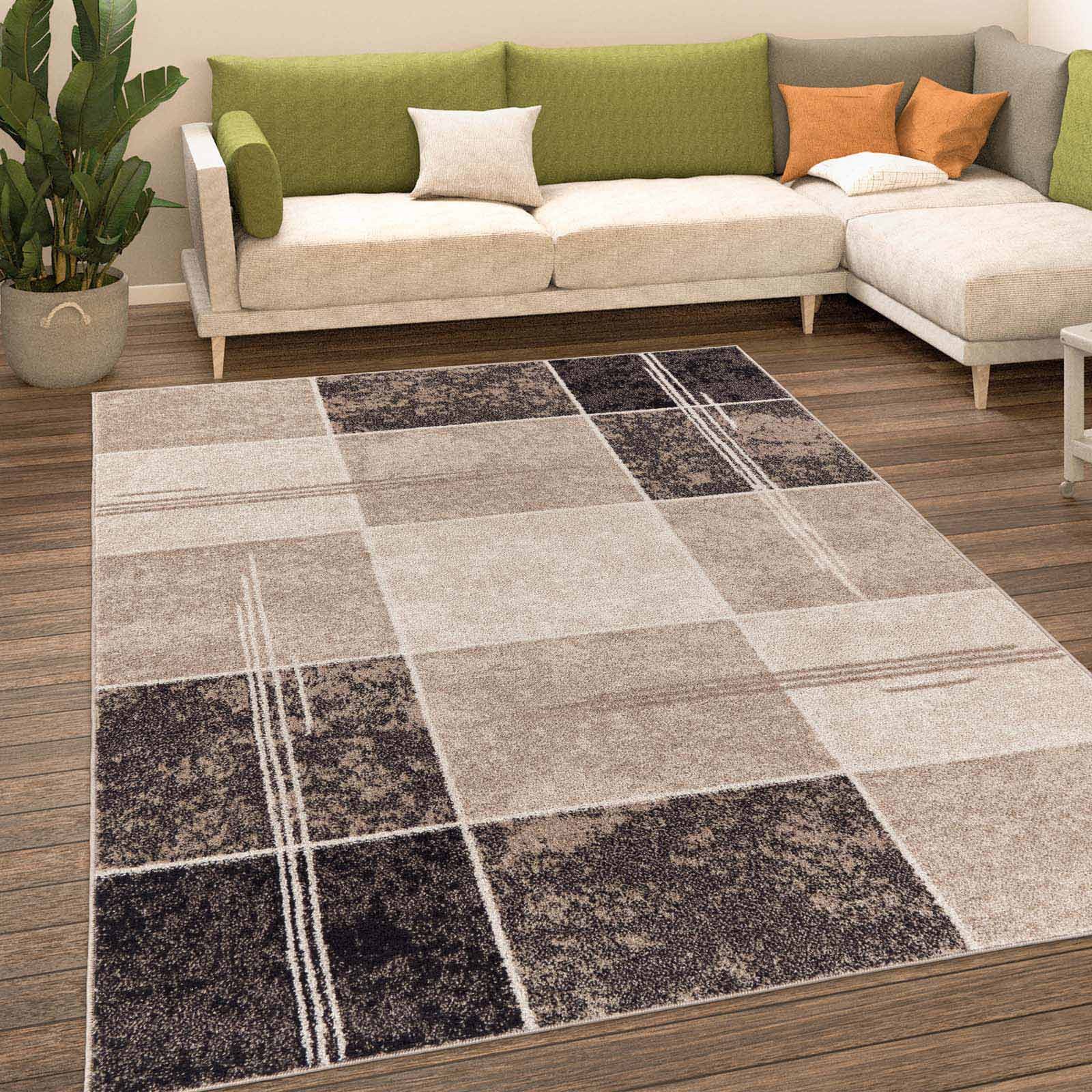 TaCa Home Teppich Moderner Designer Teppich Retro, rechteckig, Höhe: 13 mm, günstig online kaufen