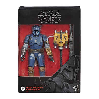 Hasbro Actionfigur Star Wars The Black Series Heavy Infantry Mandalor, Voll bewegliche Sammlerfigur mit zusätzlichem Zubehör