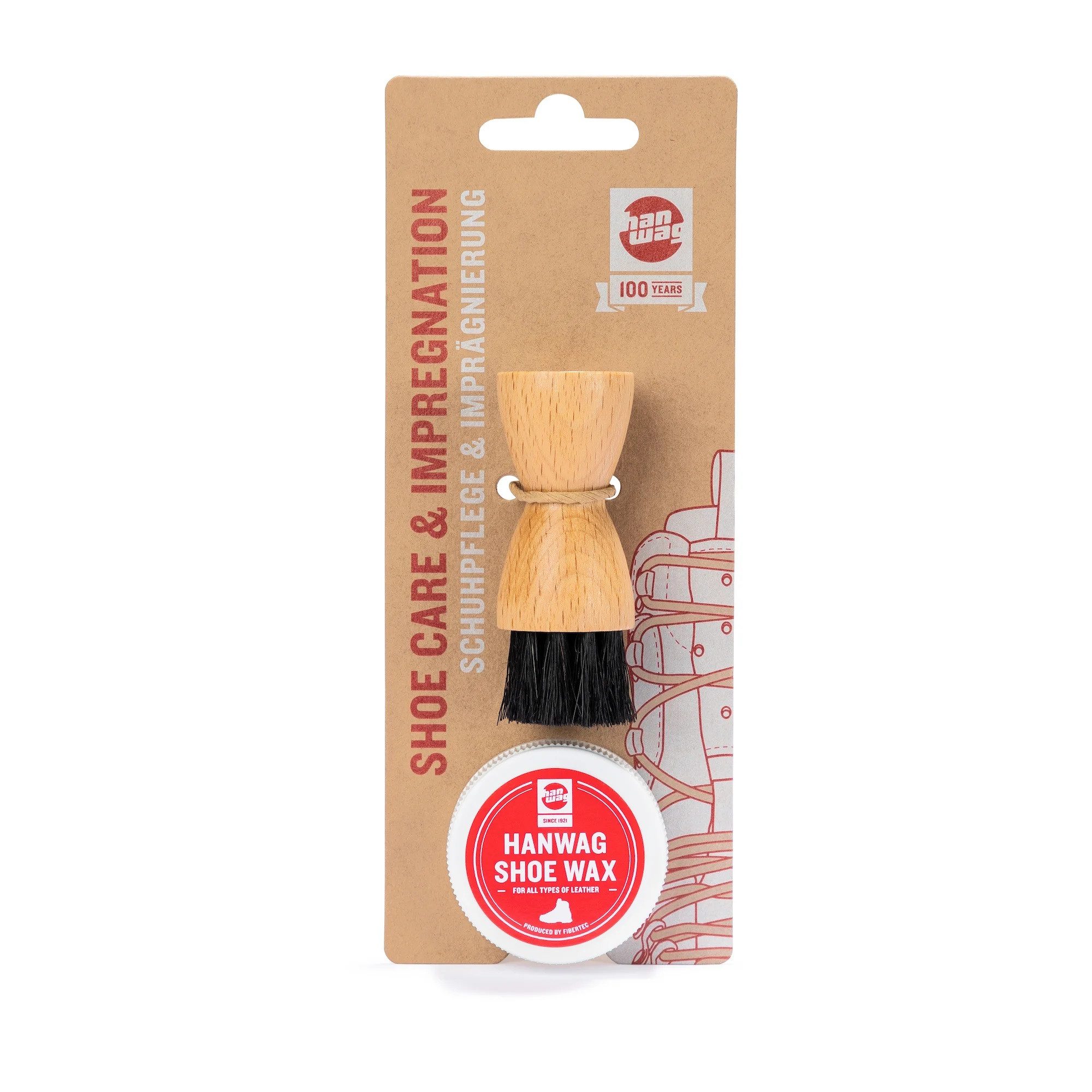 Hanwag Shoe Care Kit Mini Schuh-Farbwachs (2 St)