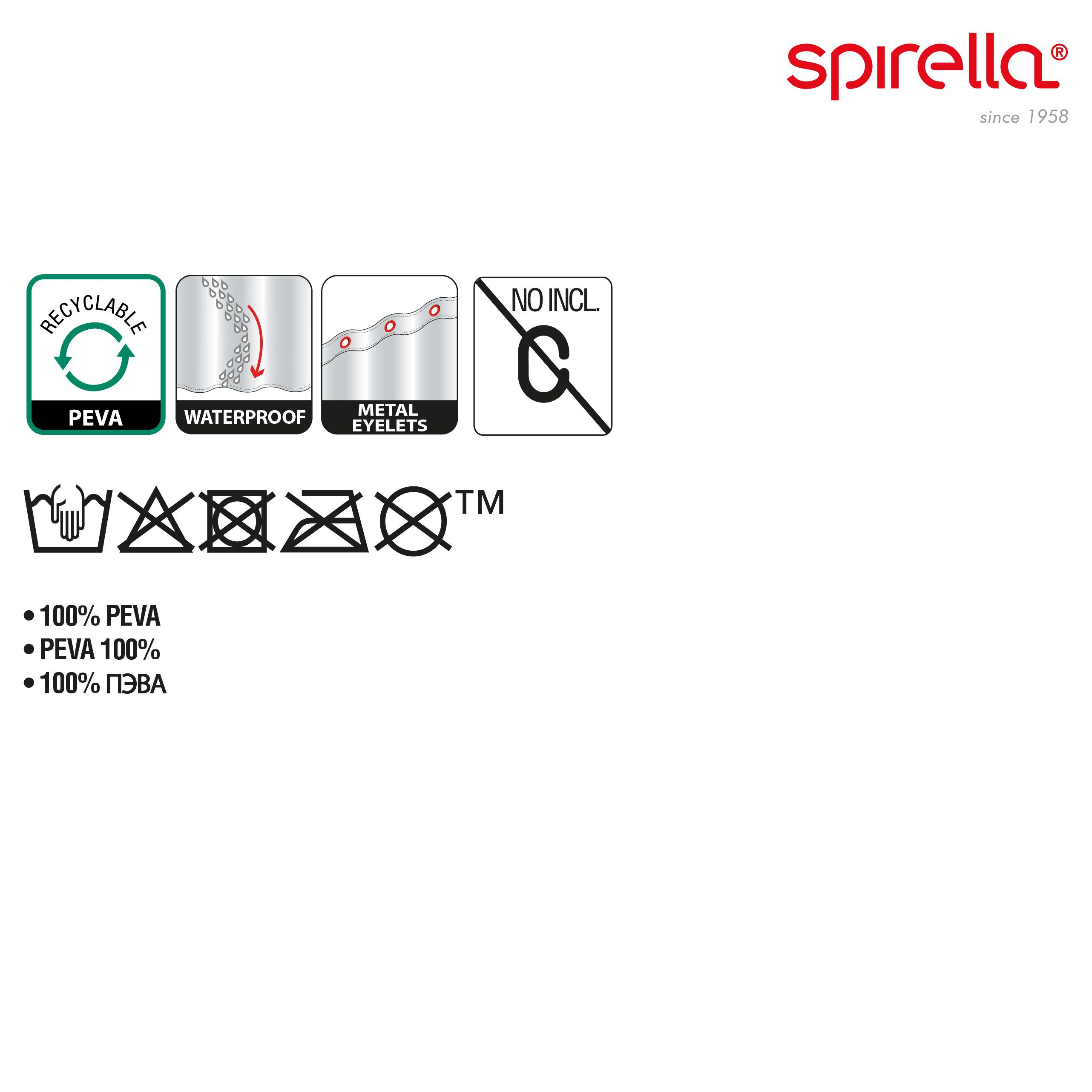 spirella Duschvorhang Spirella Anti-Schimmel Duschvorhang - Anti-Bakteriell, waschbar – Bild 3 von 5
